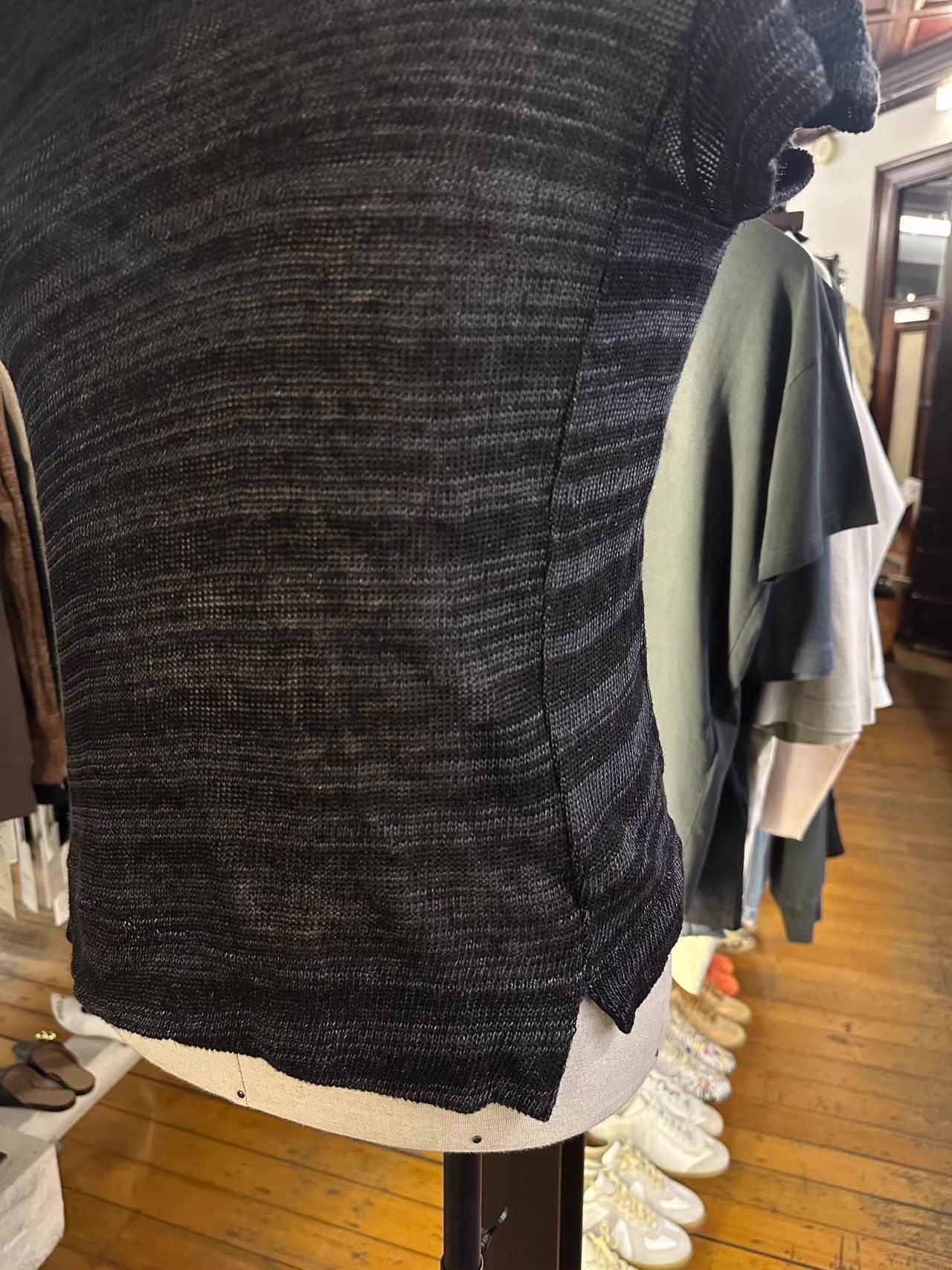 The Viridi-anne The Viridi‑Anne Linen Knit‑Structure Short‑Sleeve Ｑ25 Size US XS / EU 42 / 0 - 8 Thumbnail