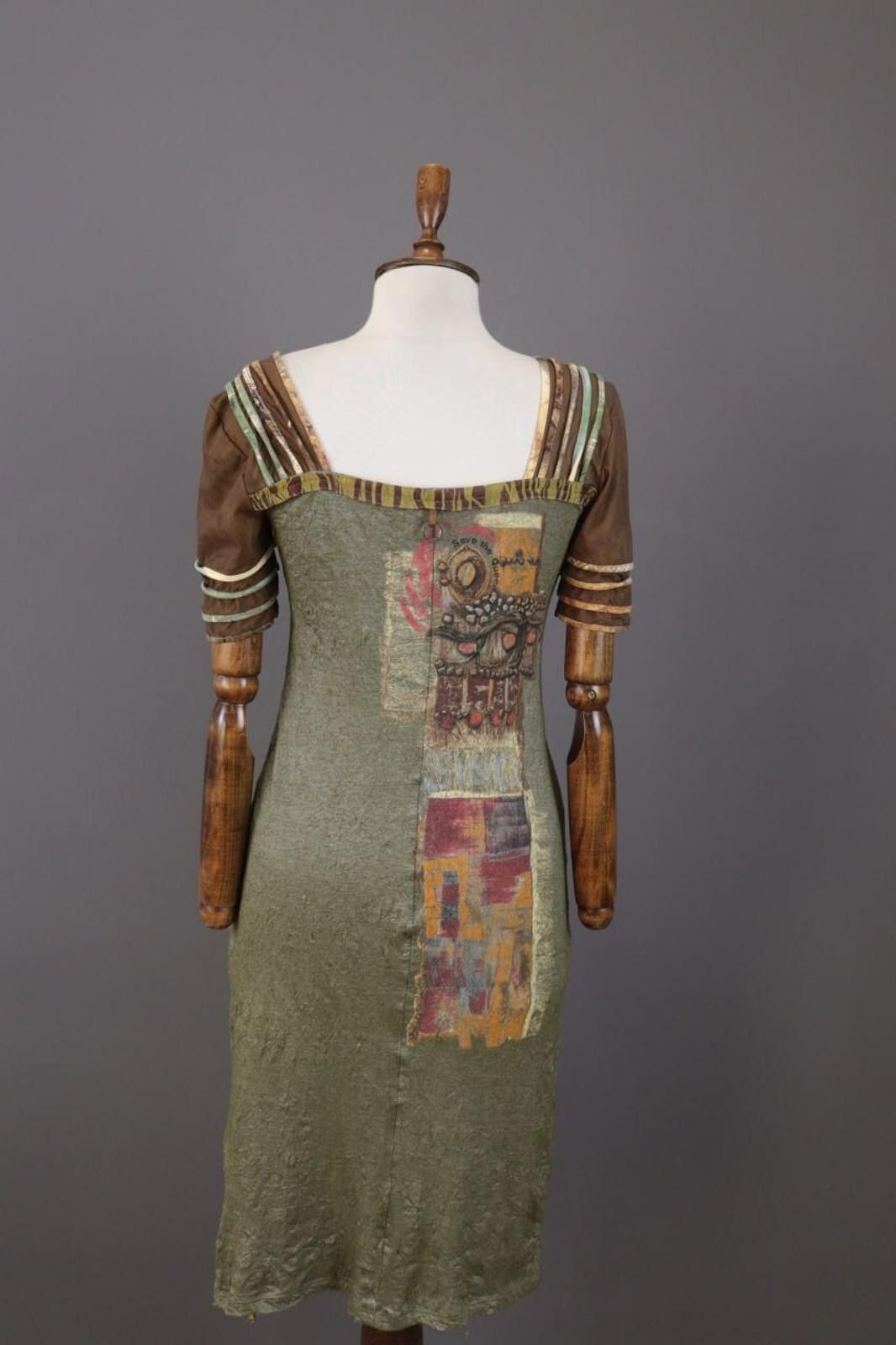Designer Save The Queen Multicolor Abstract A-Line Dress Size M Size M / US 6-8 / IT 42-44 - 12 Thumbnail