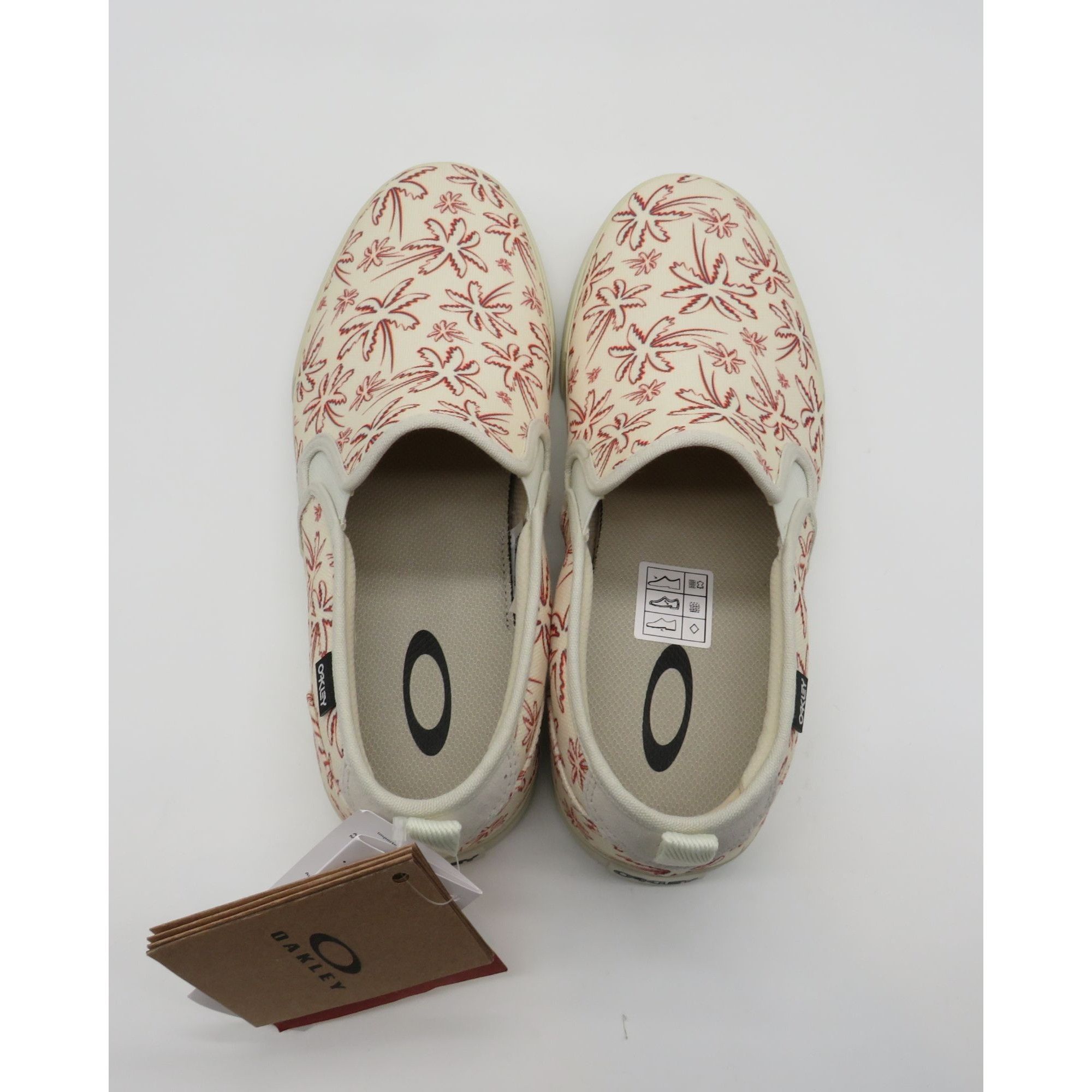 Oakley Oakley Slip-On Shoes Red Palm Tree Print Canvas Upper Casual Size US 11 / EU 44 - 4 Thumbnail