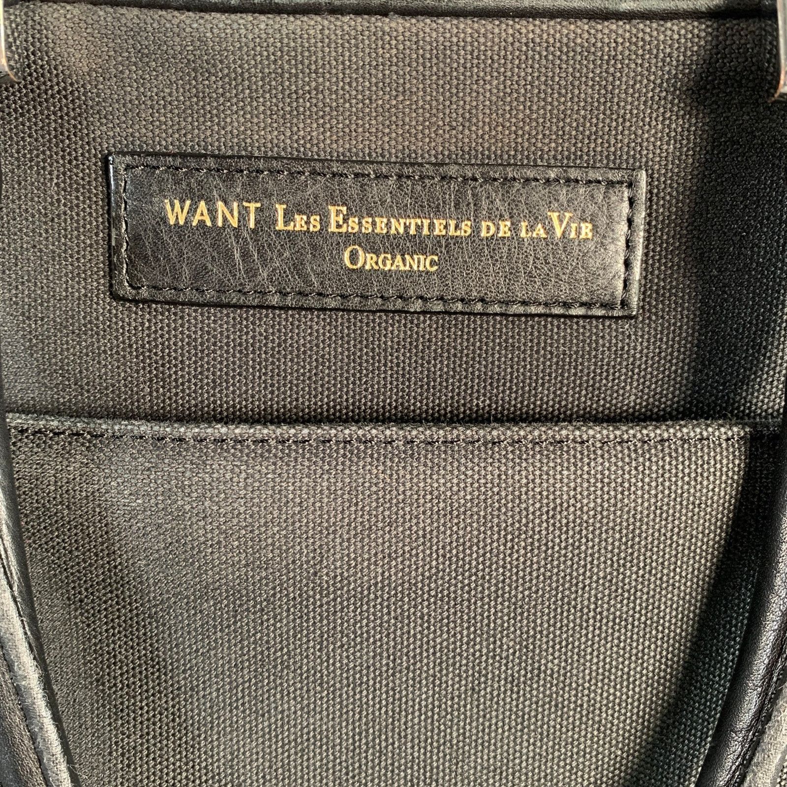WANT Les Essentiels WANT LES ESSENTIELS DE LA VIE Black Cotton Laptop Bag Size ONE SIZE - 2 Thumbnail