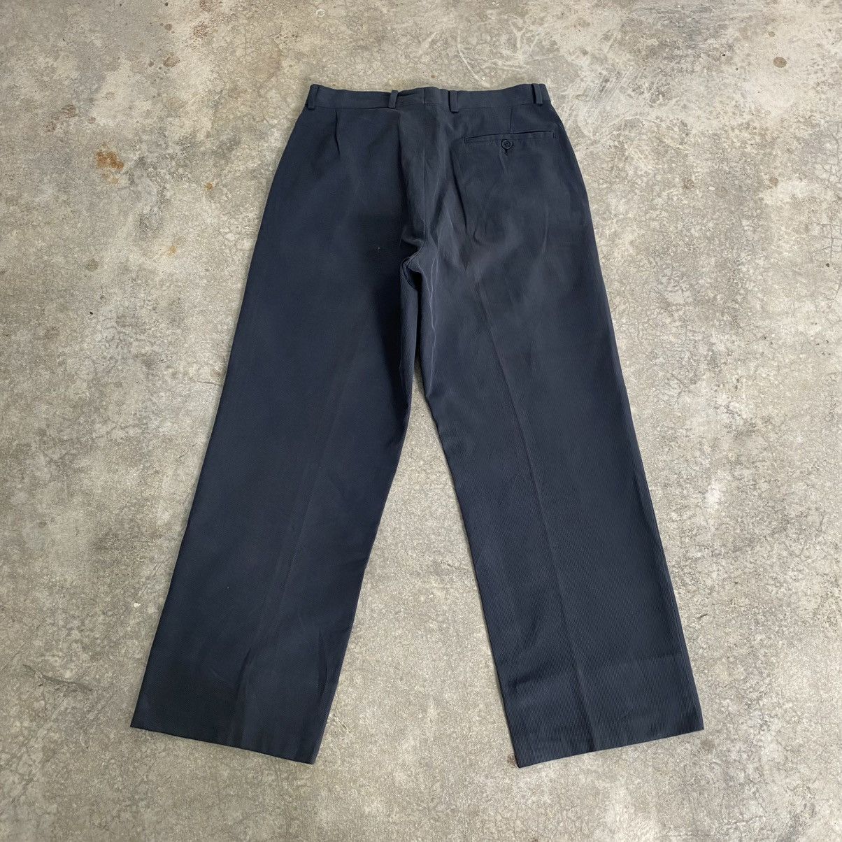 Emporio Armani 1990’s Emporio Armani Twill Cotton Wide Trouser Pants Size US 31 - 12 Thumbnail