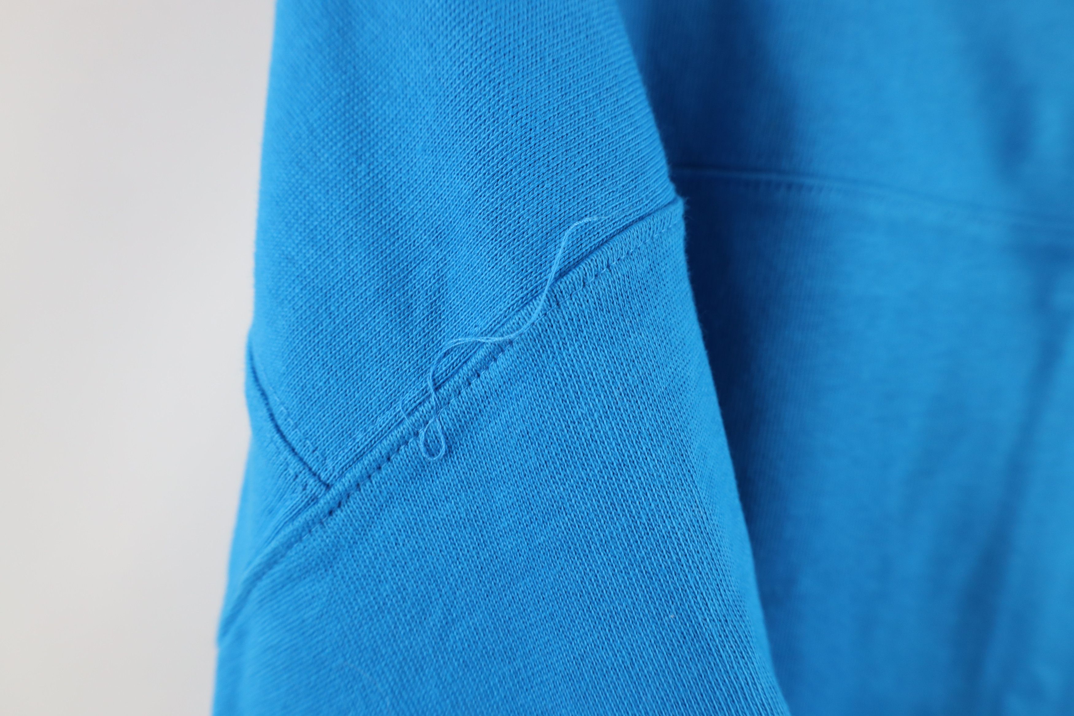 J.Crew × Vintage Vintage 90s J Crew Ribbed Knit Long Sleeve T-Shirt Blue Size US XL / EU 56 / 4 - 5 Thumbnail
