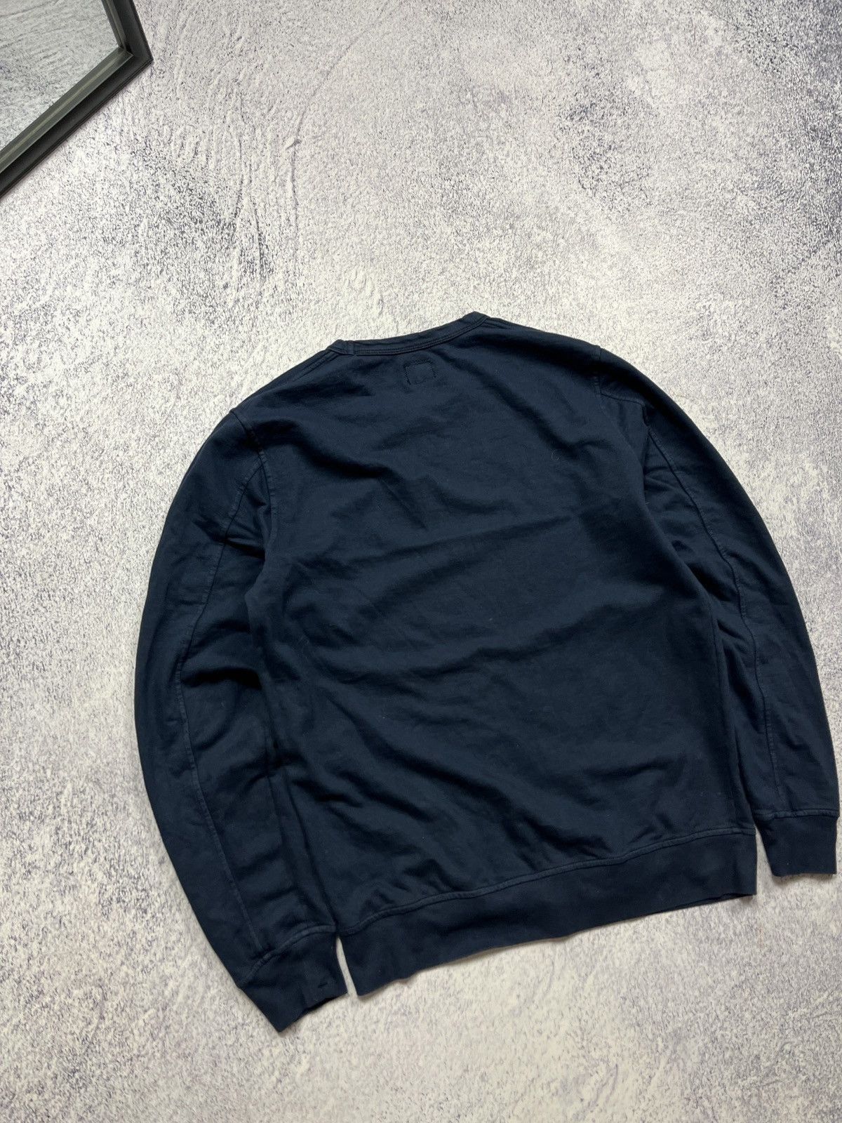 C.P. Company × Massimo Osti × Other C.P. Company Big Embroidered Logo Cotton Navy Sweatshirt Size US M / EU 48-50 / 2 - 9 Thumbnail