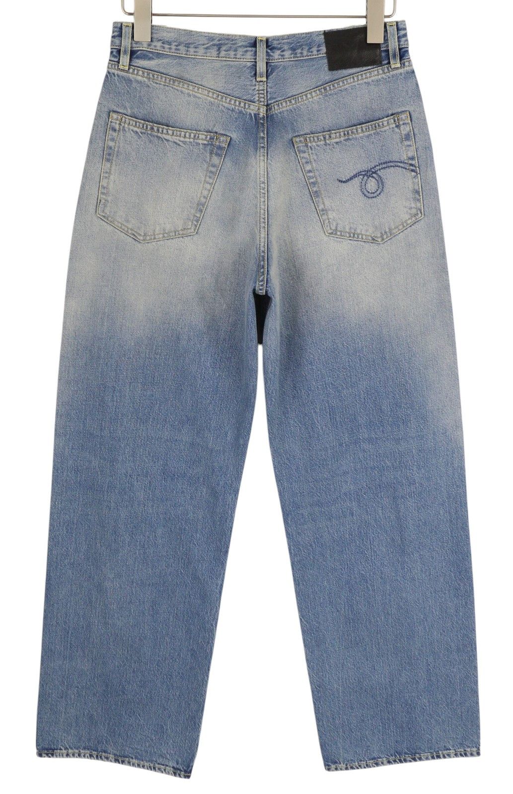 R13 D'ARCY LOOSE 29 Veiled Washed Faded Blue Logo 85446 Size US 29 - 2 Thumbnail