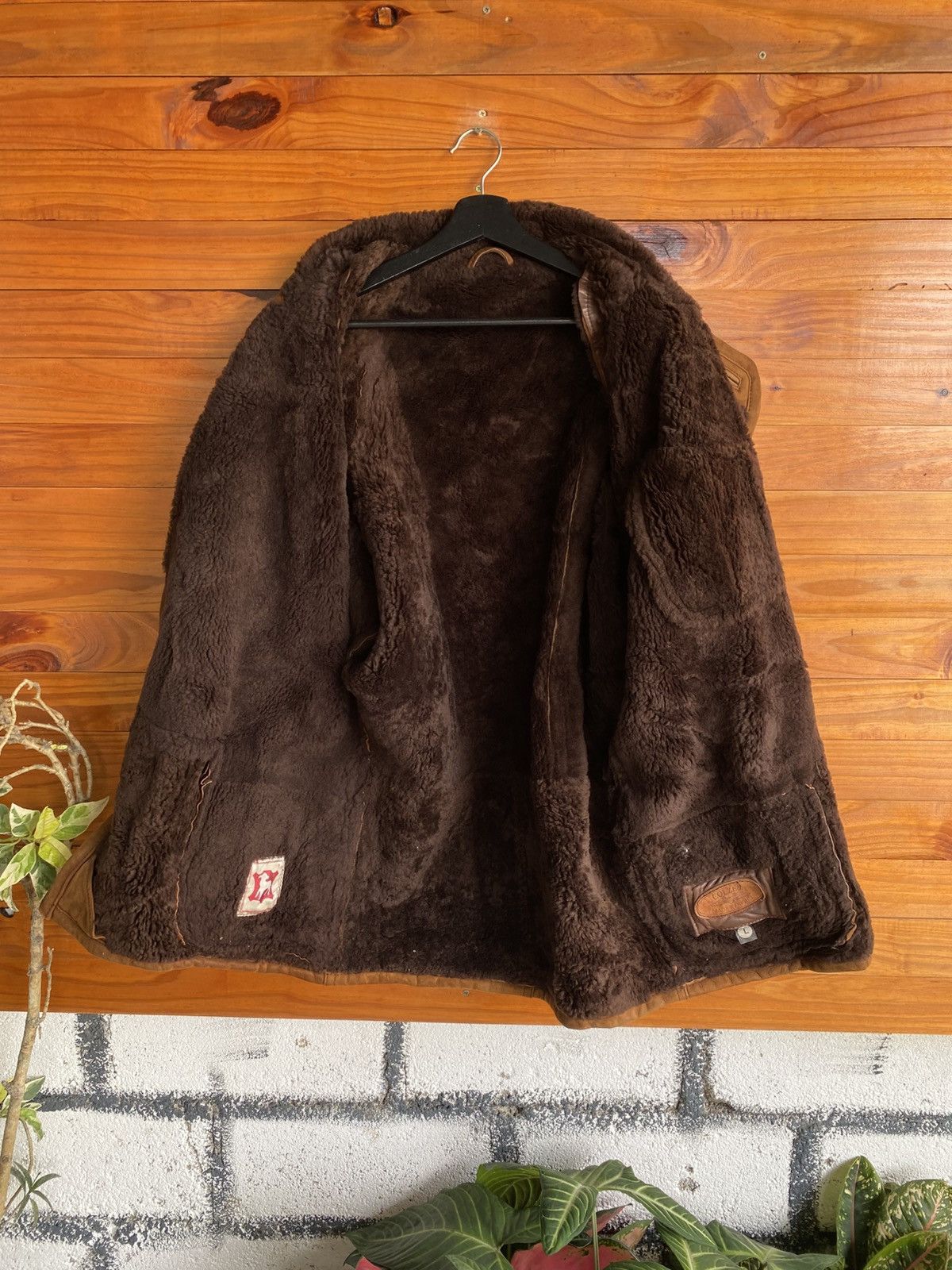 Vintage Vintage COLZER Shearling Suede Brown Leather Winter Coat Size US L / EU 52-54 / 3 - 6 Thumbnail