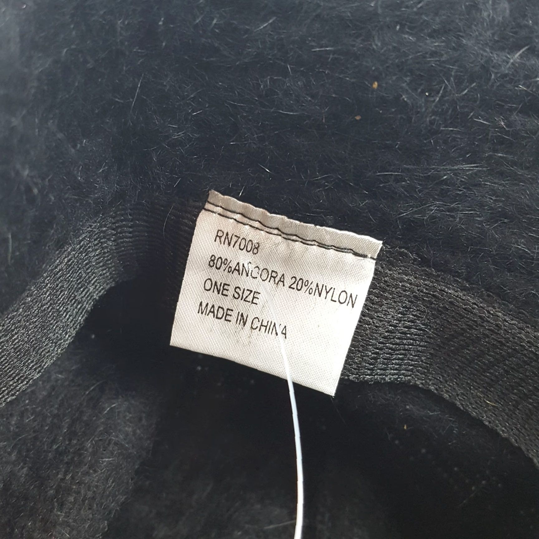 Vintage VINTAGE Women's Bucket Hat Angora Black Rabbit Fur Casual Retro 90s Fashion Fall Spring Summer Winter OSFA Size ONE SIZE - 6 Thumbnail