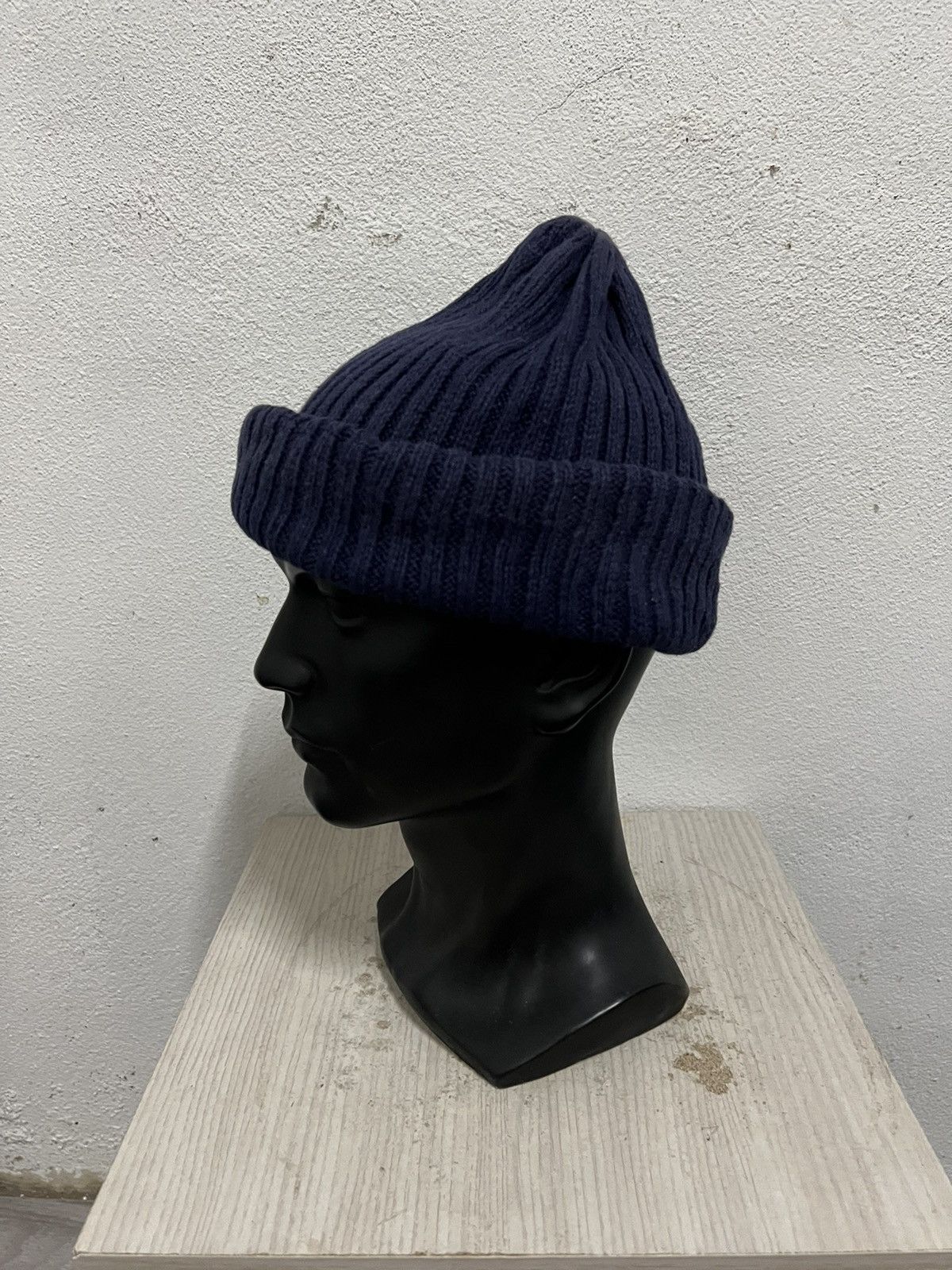 Global Work × Indigo Japanese Brand Global Work Indigo Beanie Hat Size ONE SIZE - 3 Thumbnail