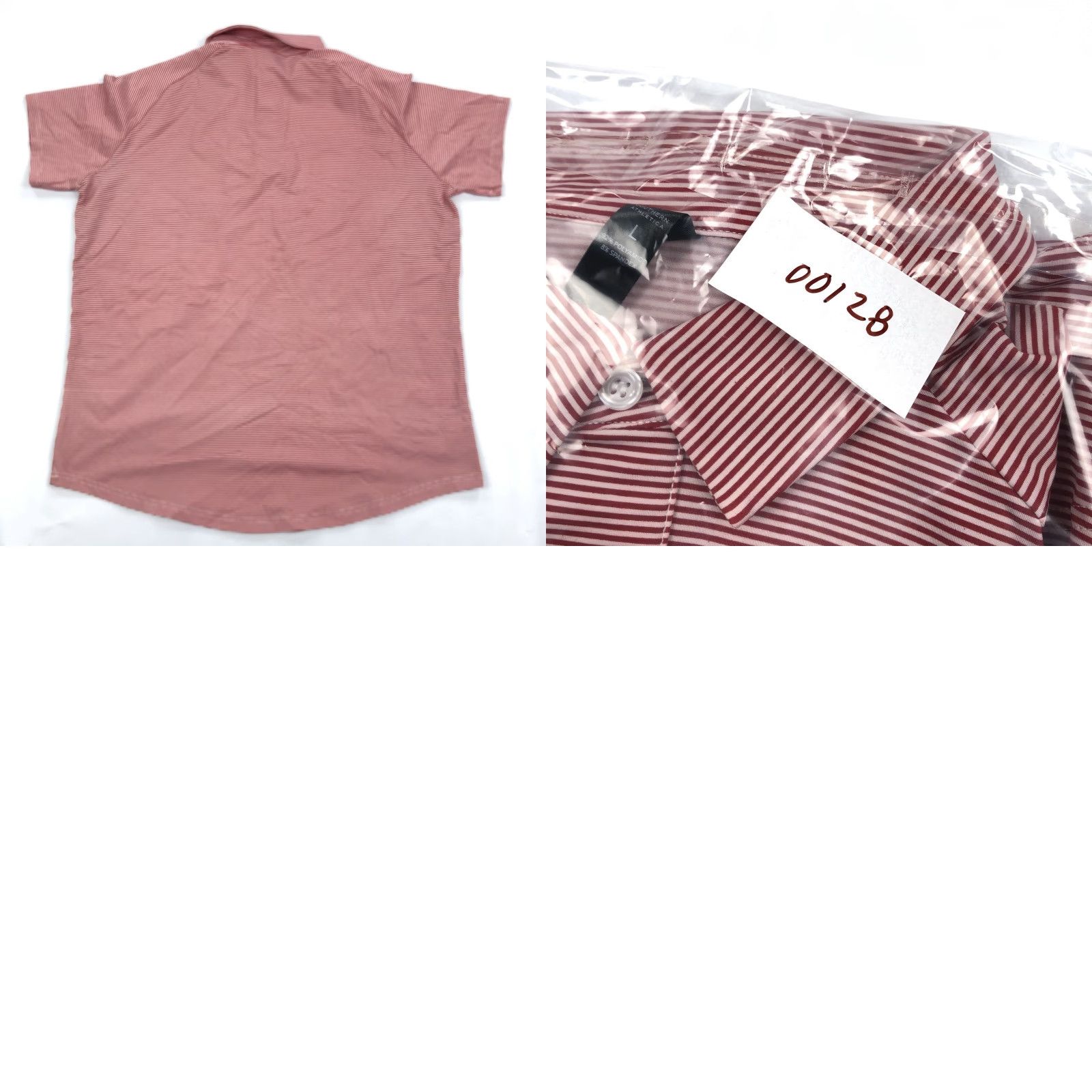 Vintage Southern Athletica Polo Shirt Striped Golf Shirt Men L Red White Performance Polo Shirt Size US L / EU 52-54 / 3 - 8 Thumbnail