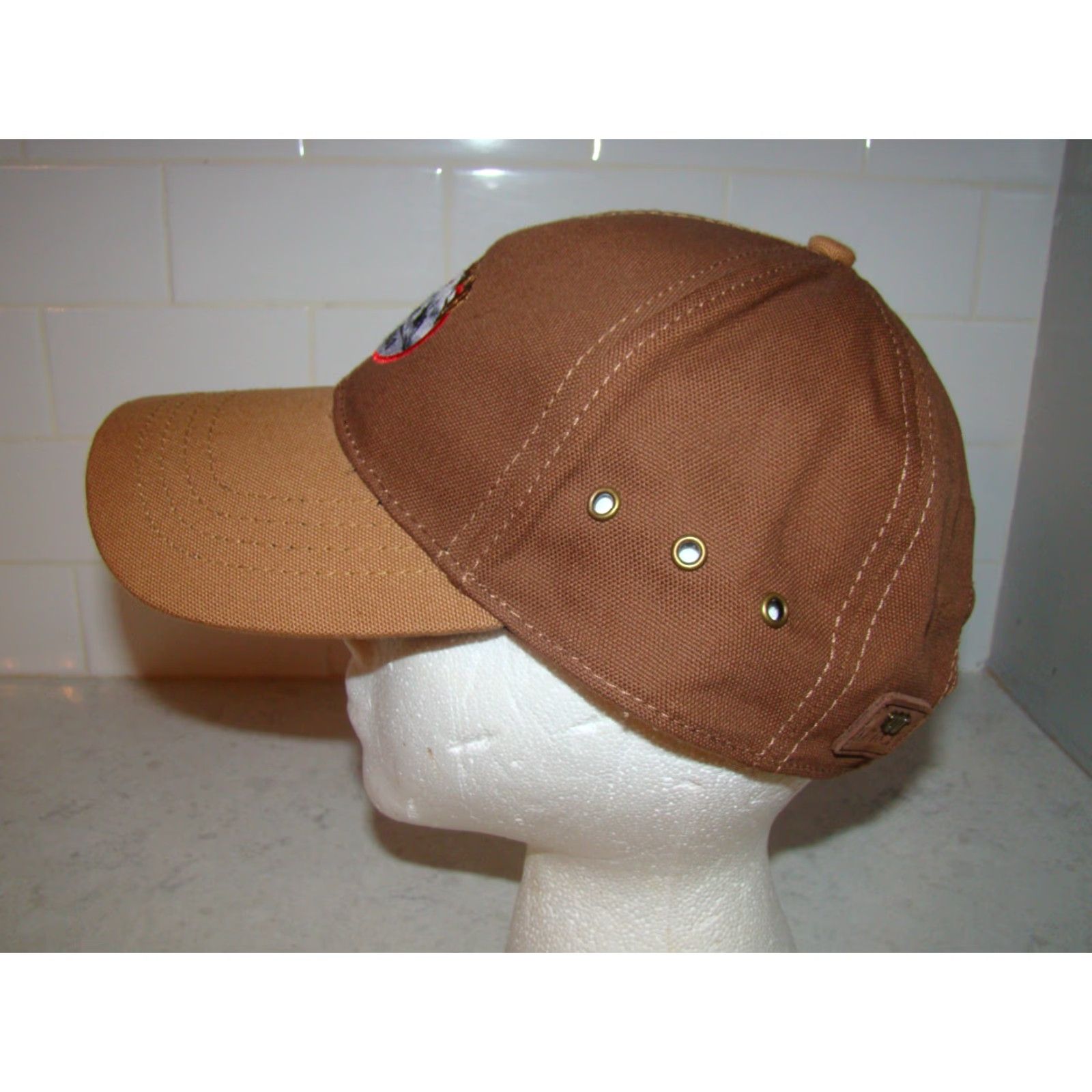Vintage VINTAGE King Ranch Kingsville TX Adjustable Strap Brown Canvas Hat USA Size ONE SIZE - 3 Thumbnail