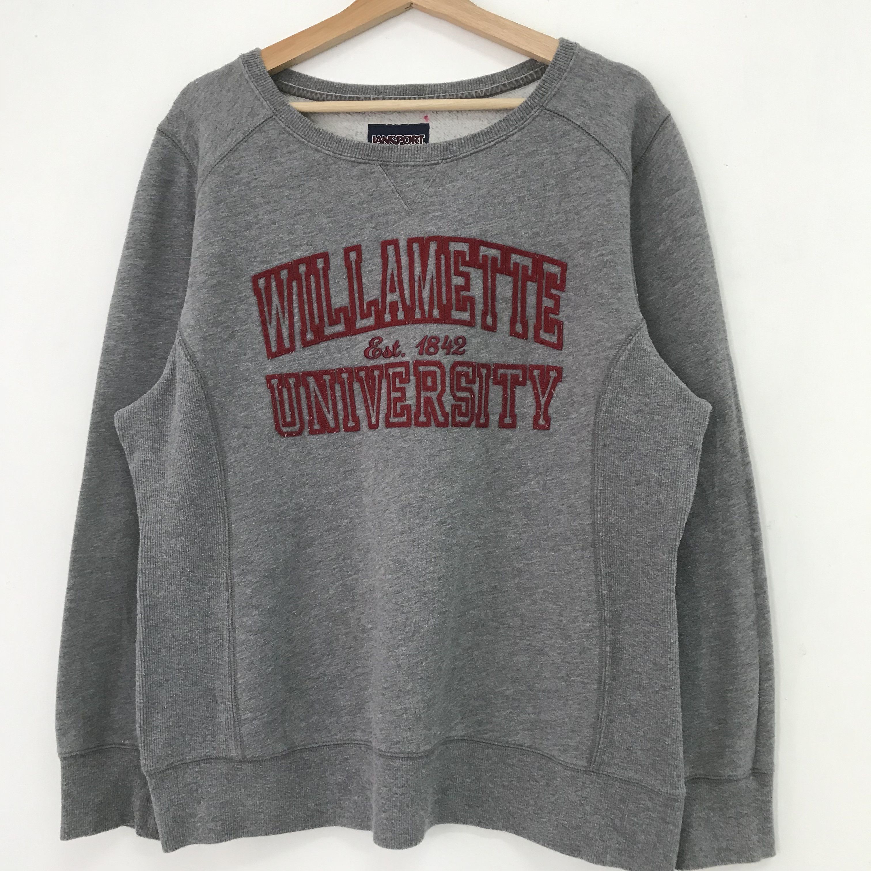Vintage Vintage Willamette University Sweatshirt Gray - 216 Size US L / EU 52-54 / 3 - 3 Thumbnail
