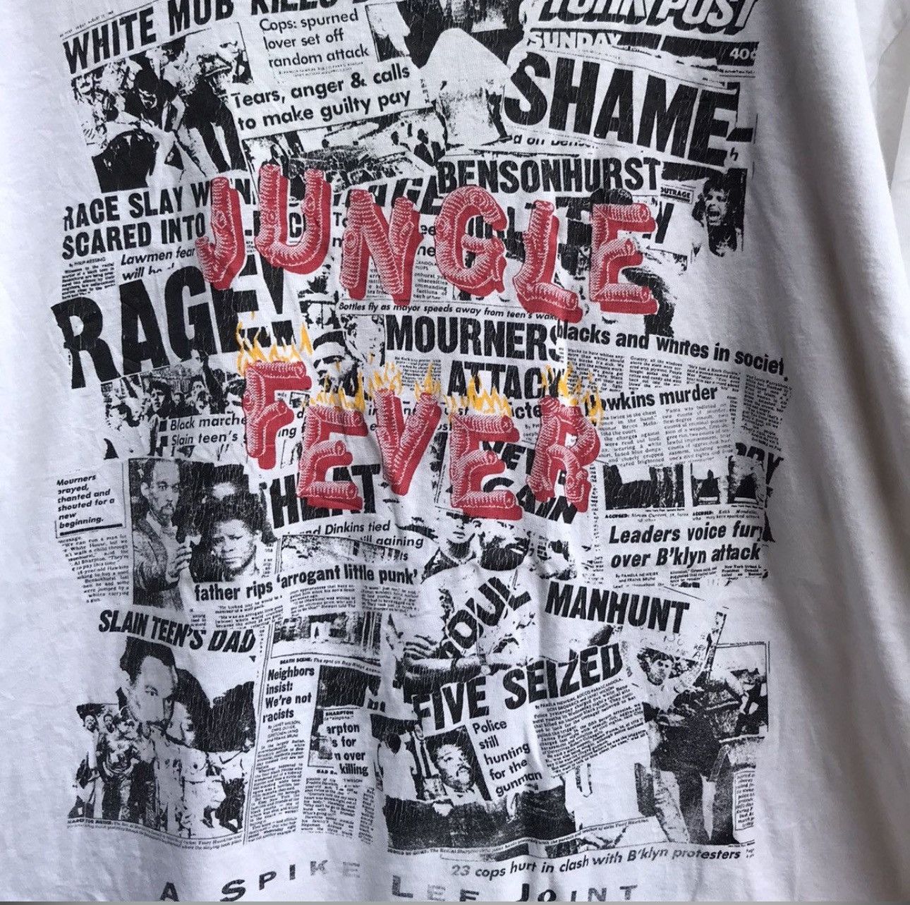 Vintage Vintage rare 90s JUNGLE FEVER movie tee spike lee Size US L / EU 52-54 / 3 - 4 Thumbnail