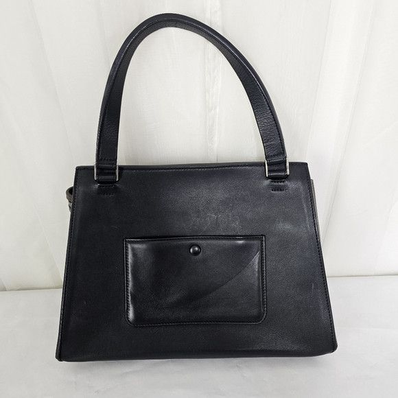 Celine Céline Edge Colorblock Leather Top Handle Handbag Purple Size ONE SIZE - 5 Thumbnail