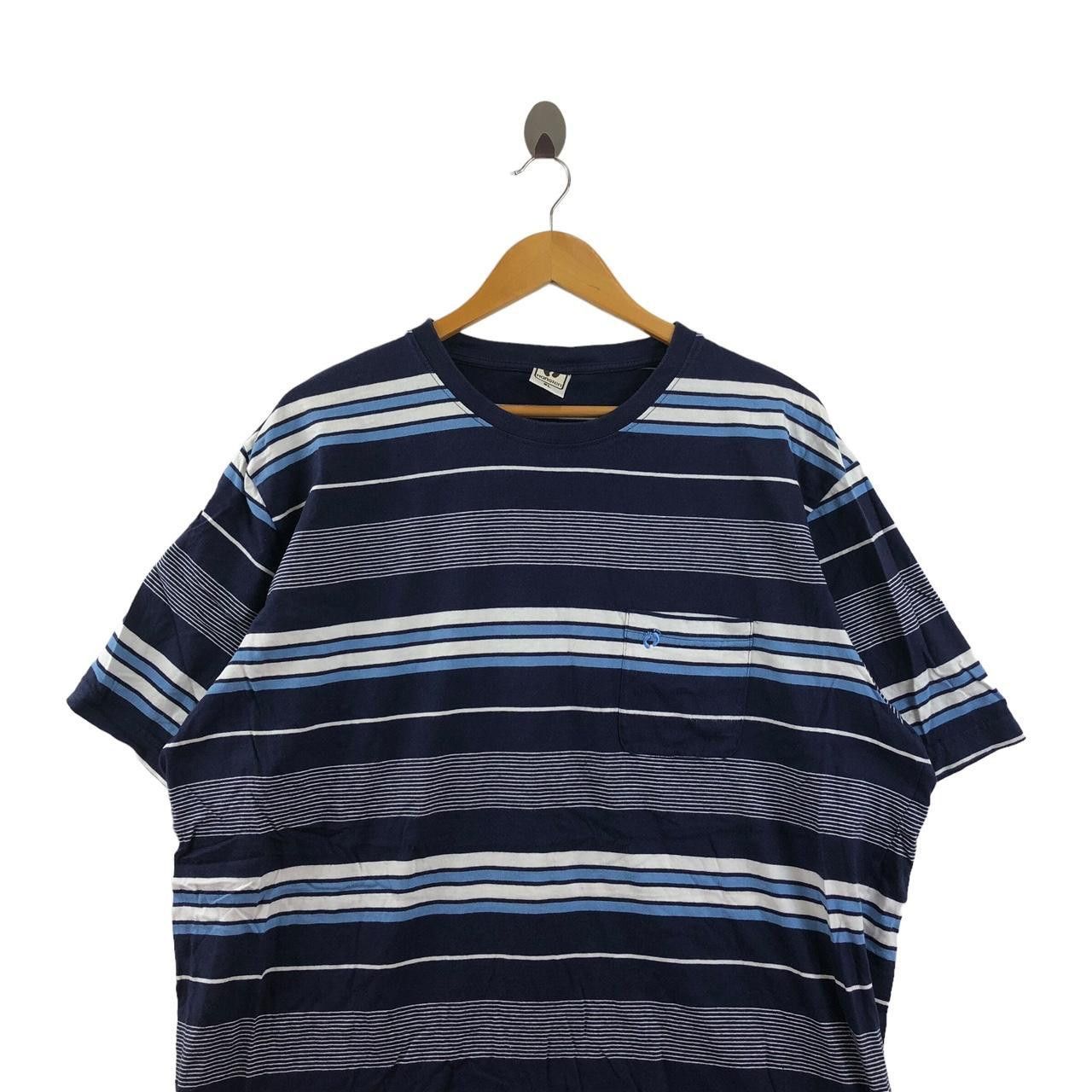 Hang Ten HANG TEN SURF Hawaii Foot Logo Striped Tee Shirt Summer Size US XXL / EU 58 / 5 - 3 Thumbnail