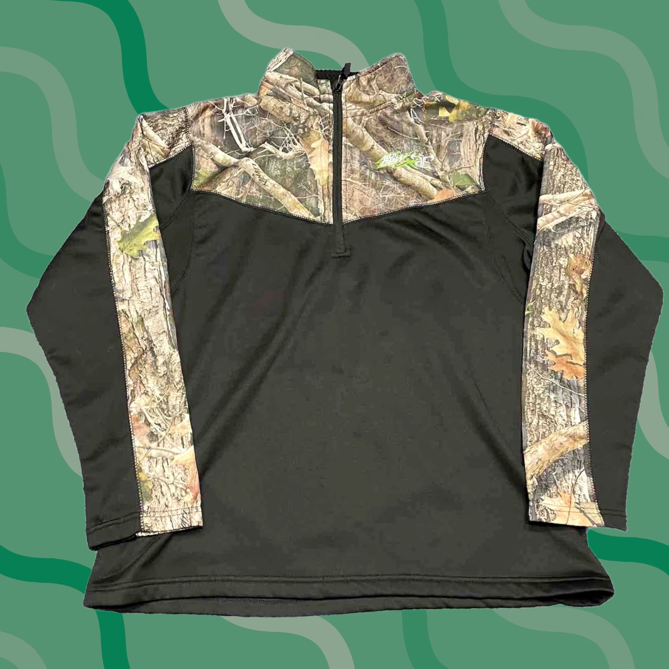 Vintage TRUETIMBER Camo Pullover Mens Medium Long Sleeve Fleece Mountain Dew H4 Size US M / EU 48-50 / 2 - 1 Thumbnail
