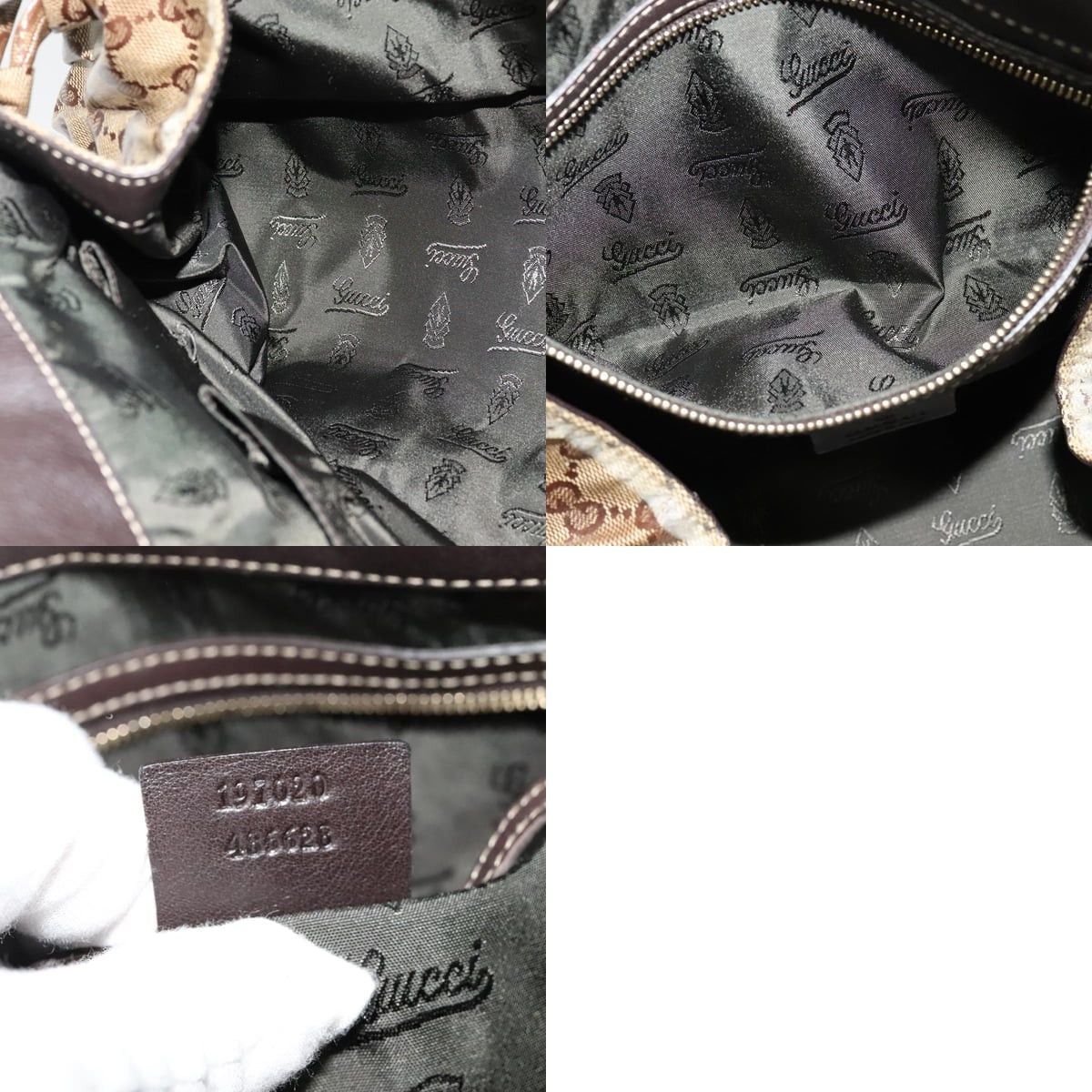 GUCCI GG Crystal Handbag Black Gold