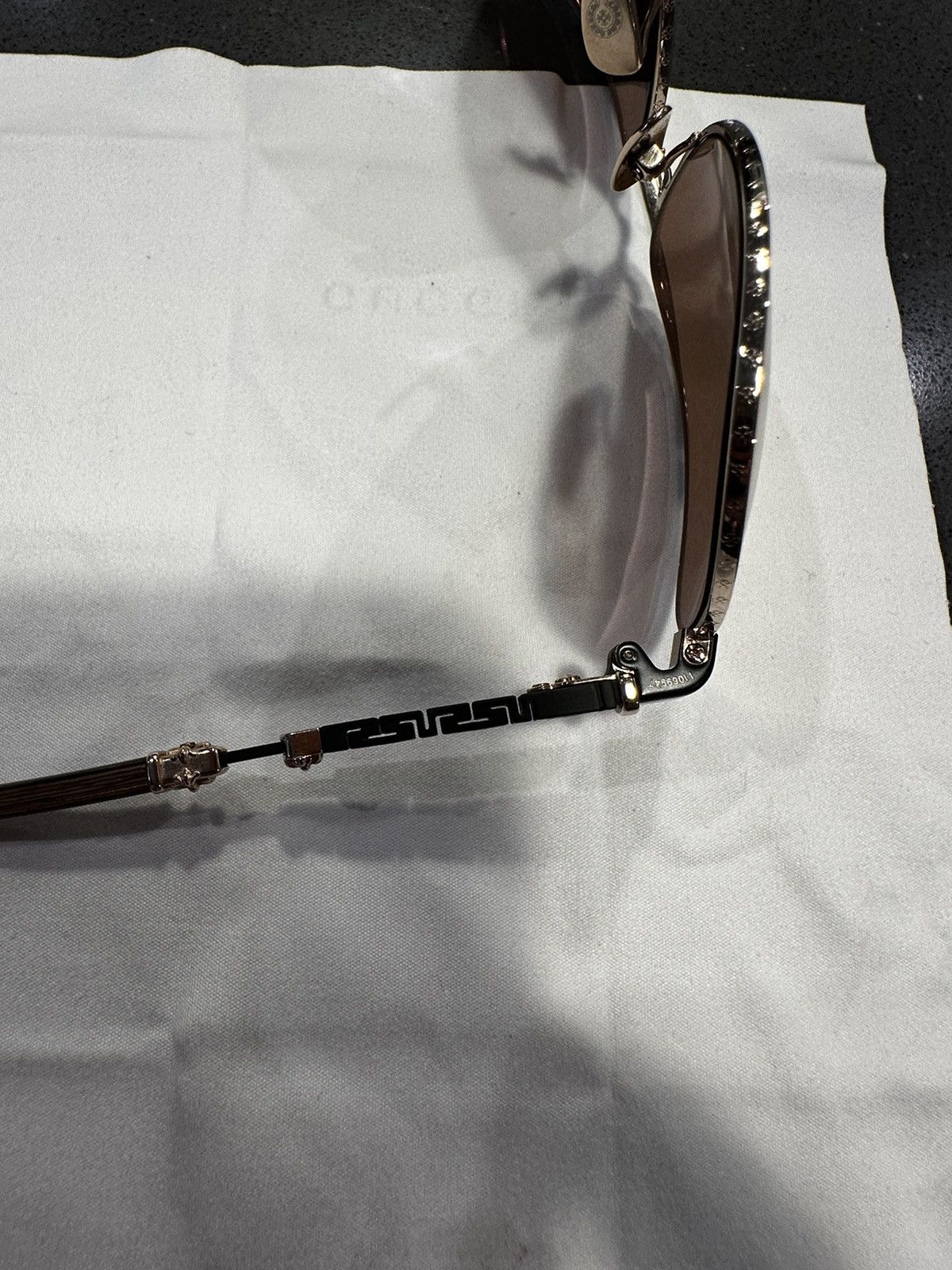 Chrome Hearts Chrome Hearts Jackaddict Sunglasses 24k Gold/Wood Size ONE SIZE - 6 Thumbnail