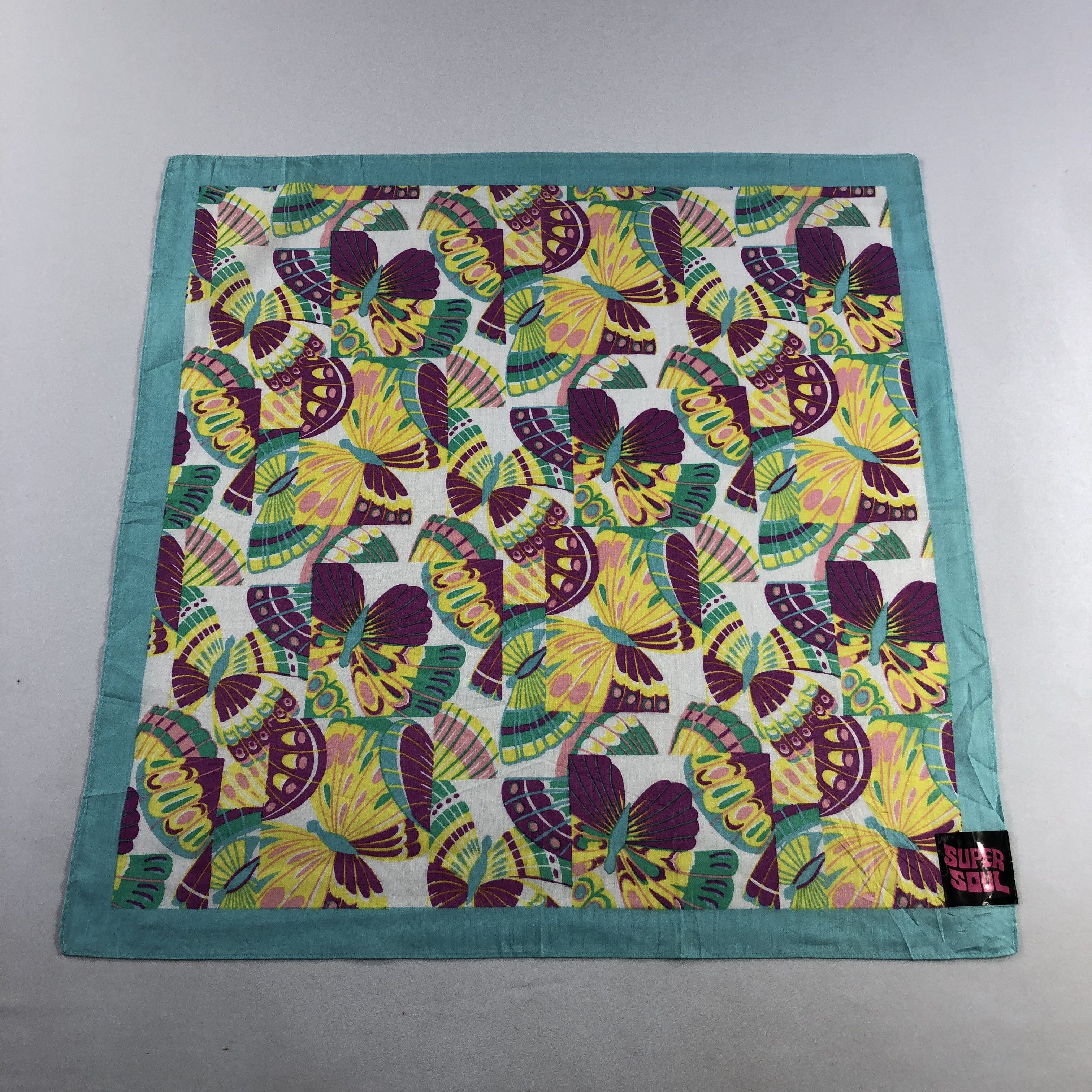Vintage Super Soul Handkerchief Neckerchief Bandana H2588 Size ONE SIZE - 1 Thumbnail