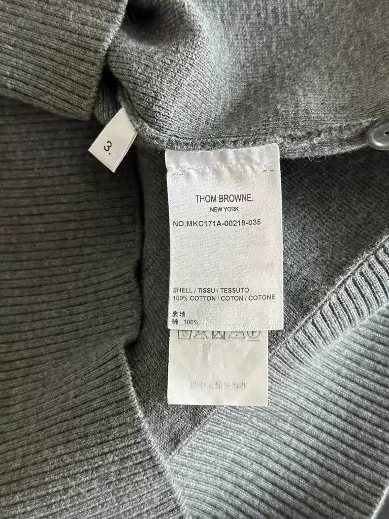 Thom Browne Thom Browne Gray Cardigan Size US L / EU 52-54 / 3 - 3 Thumbnail