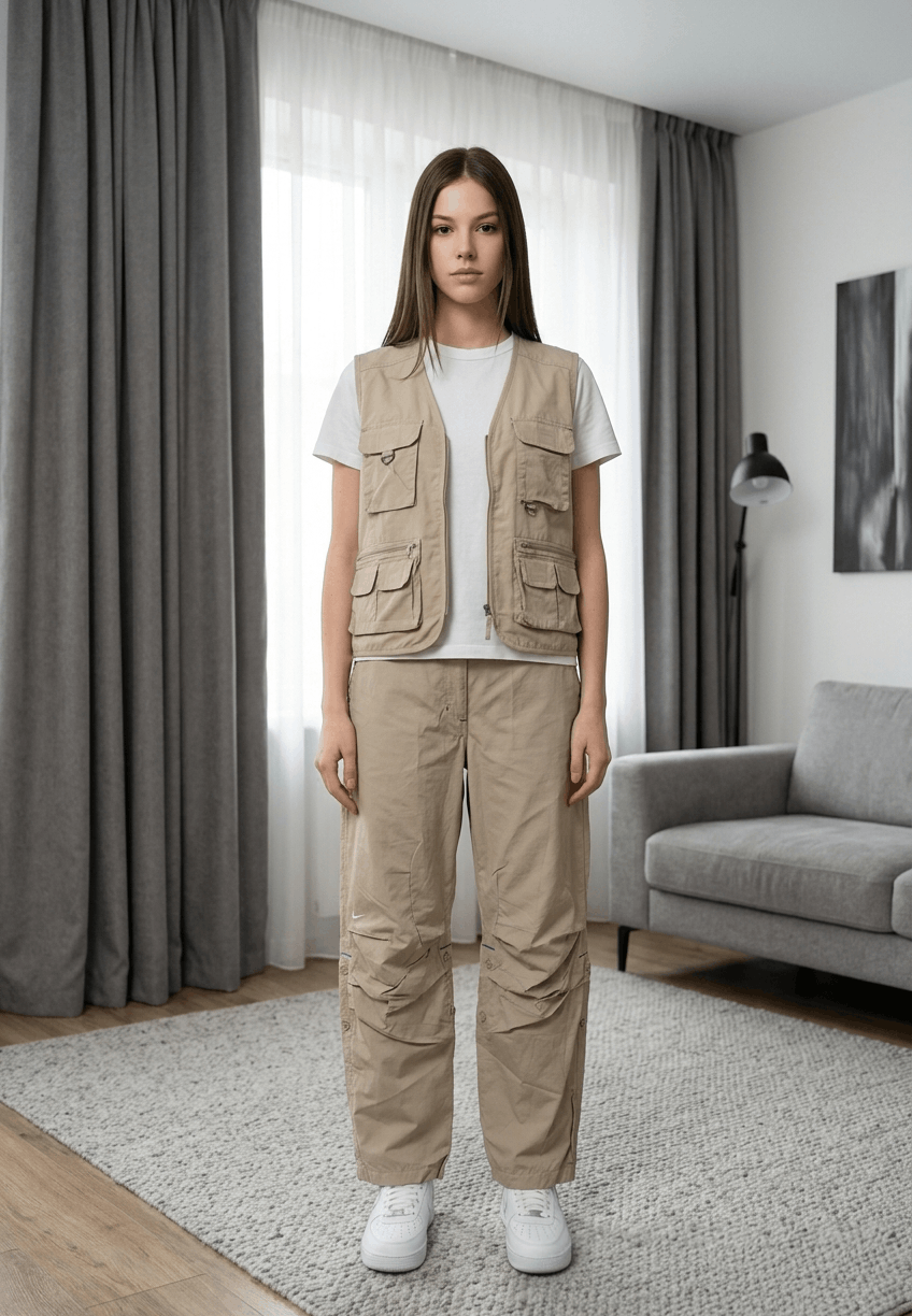 Nike Vintage Nike Outdoor Baggy Cargo – Rare Hiking Pants Beige Size 34" / US 12 / IT 48 - 1 Thumbnail