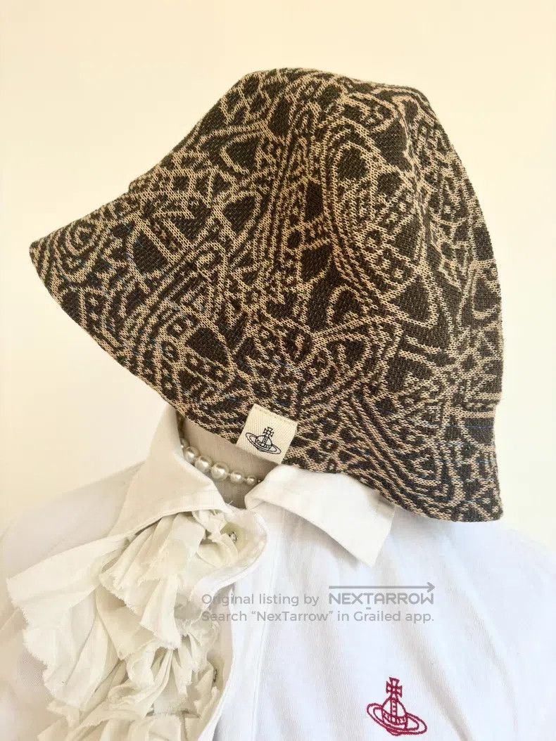 Vivienne Westwood Vivienne Westwood Brown Saturn Print Fisherman's Hat Size ONE SIZE - 1 Thumbnail