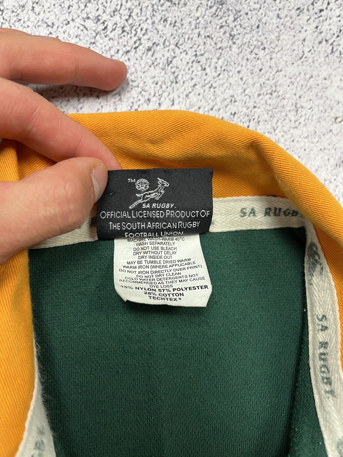 Canterbury of New Zealand Vintage 2000’s Canterbury South Africa Rugby Shirt Y2k Rare Size US L / EU 52-54 / 3 - 11 Thumbnail
