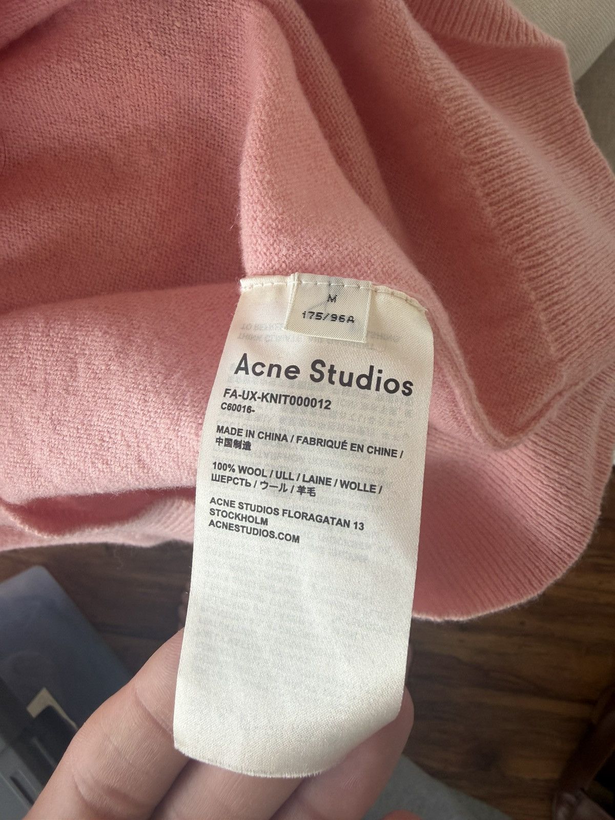 Acne Studios Acne Studios Pink Sweater Size US M / EU 48-50 / 2 - 7 Thumbnail