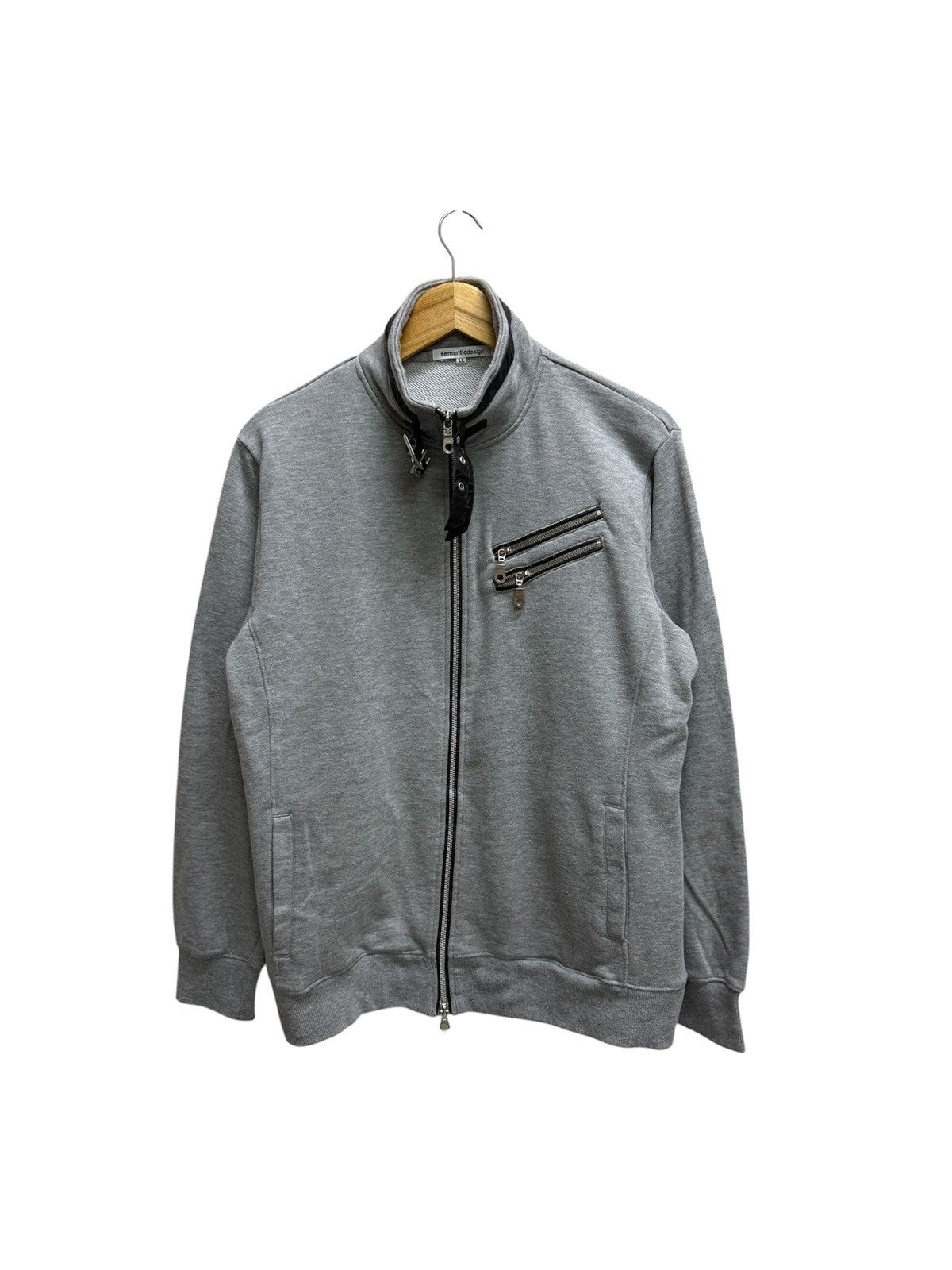 semanticdesign Semantic Design Neck Belted Zip Up Sweater Size US M / EU 48-50 / 2 - 1 Thumbnail