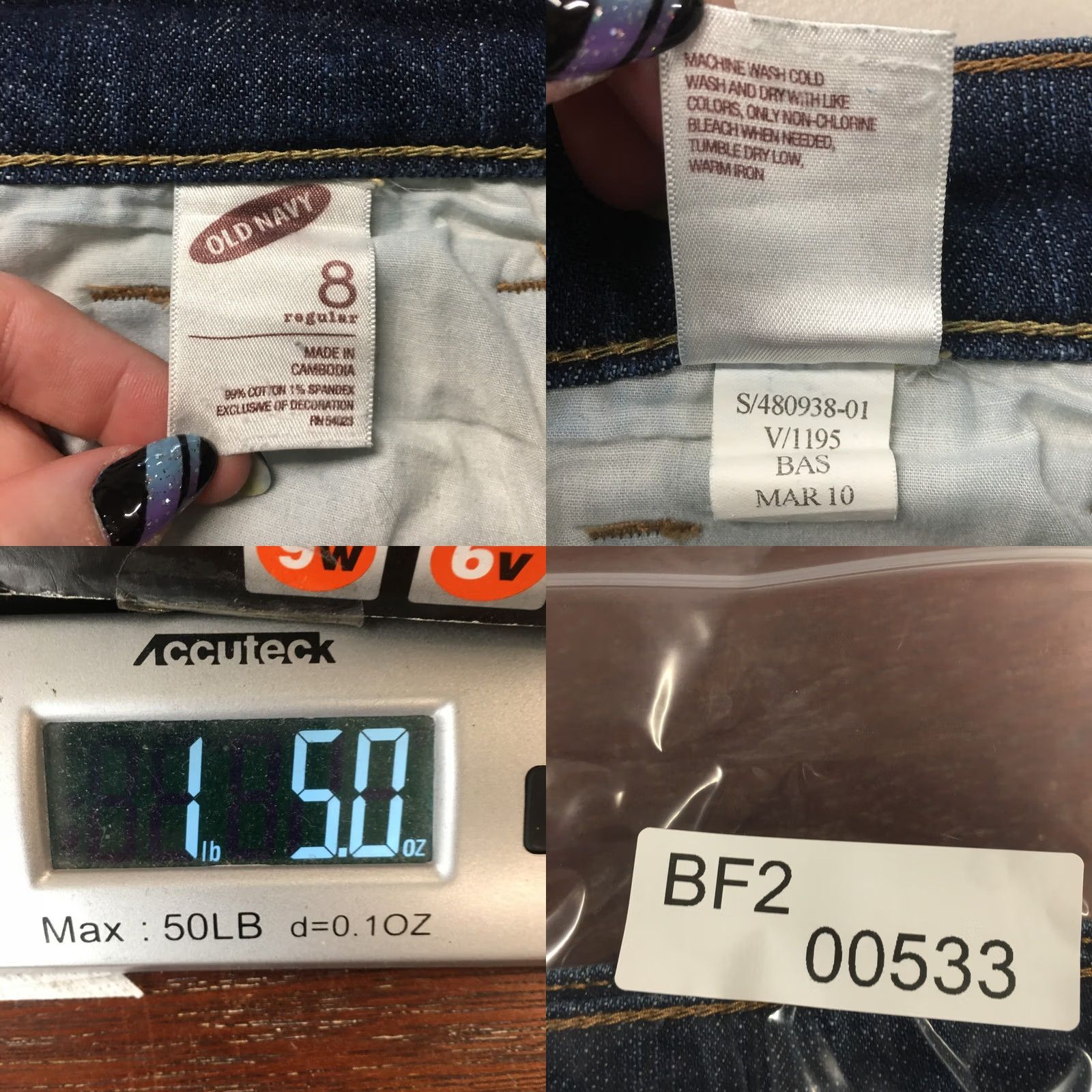 Old Navy Old Navy Jeans Womens 8R The Sweetheart Bootcut Blue Denim Zip Regular 34x32 5-Pocket Classic Vintage No Size 30" / US 8 / IT 44 - 10 Thumbnail