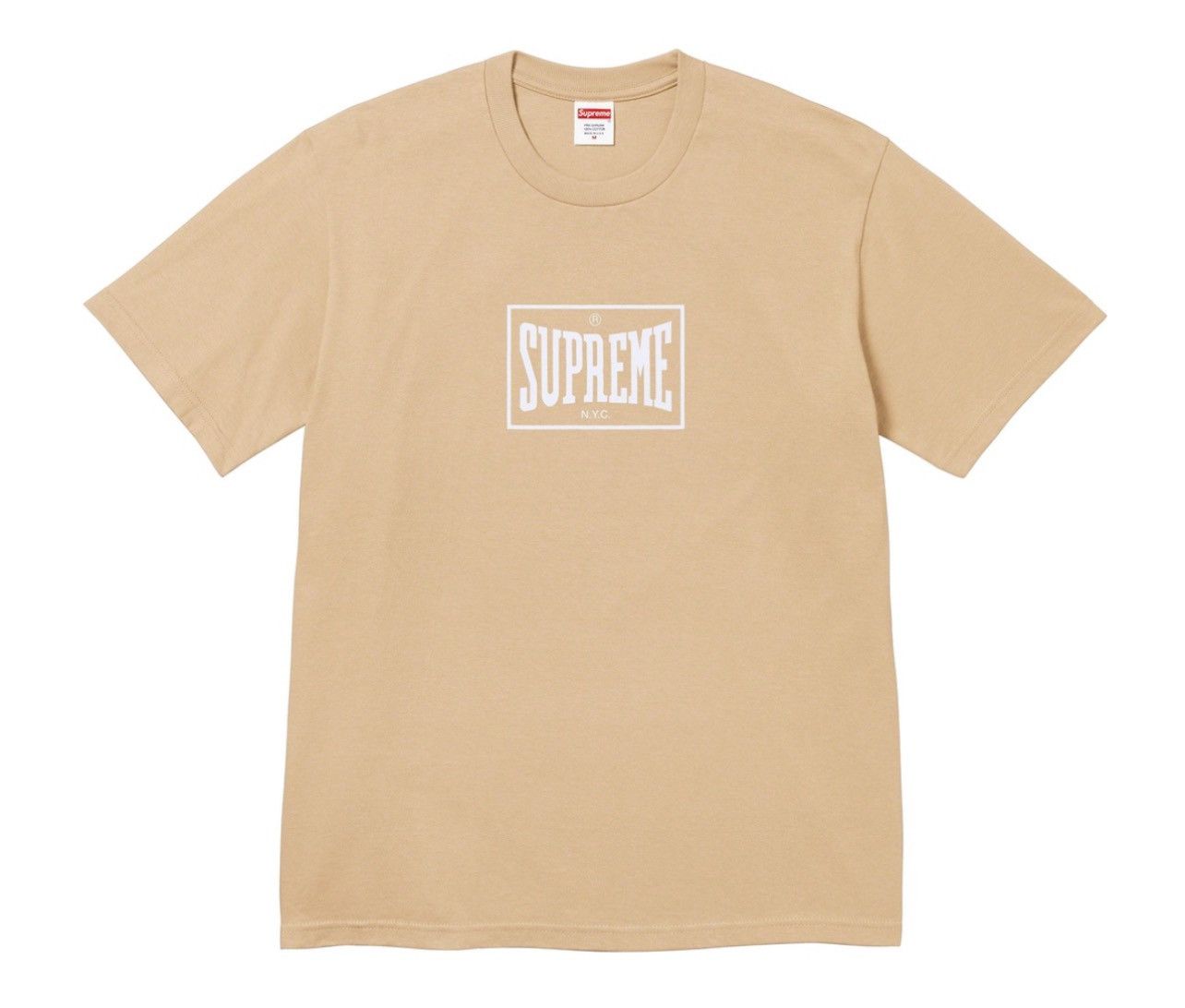 Image of Supreme Warm Up Tee in Khaki, Men's (Size 2XL)