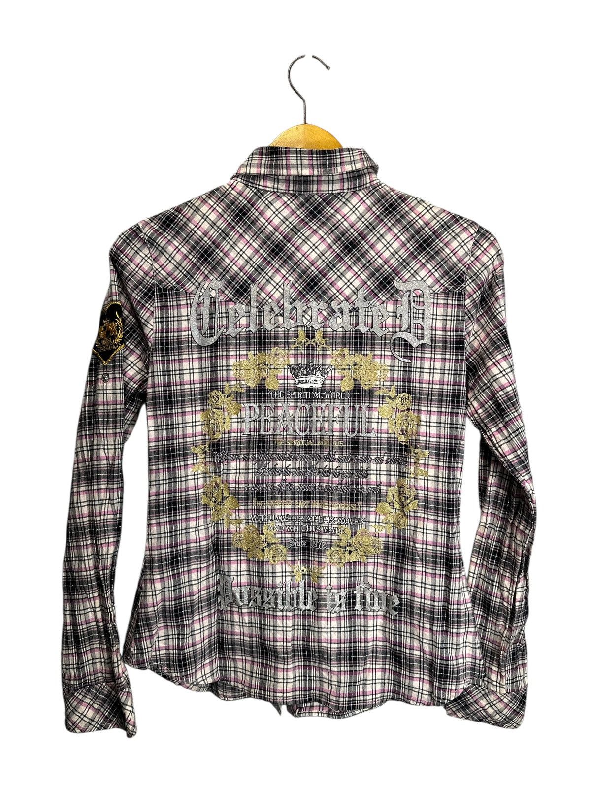 Hysteric Glamour PEACEFUL REREK POEM WESTERN SHIRT BUTTON HYSTERIC LGB STYLE Size S / US 4 / IT 40 - 1 Thumbnail