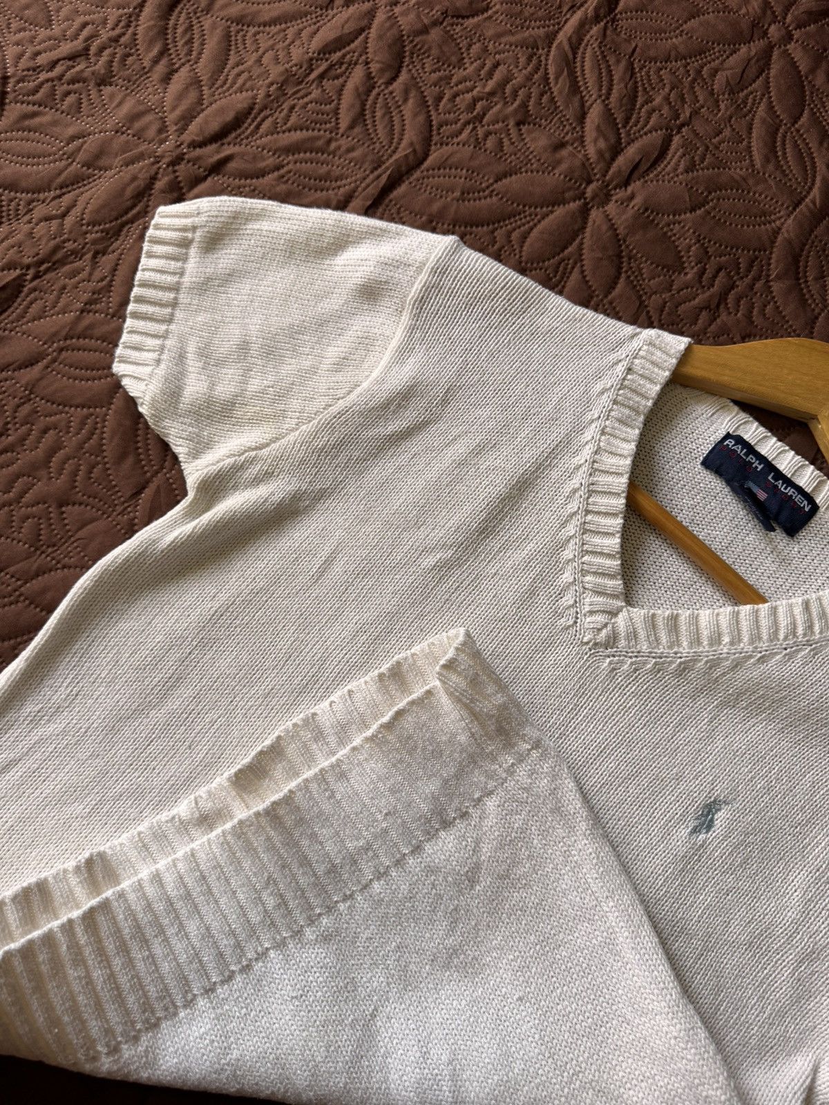 Polo Ralph Lauren RALPH LAUREN POLO SPORT V NECK KNIT TOP SHORT SLEVE Size S / US 4 / IT 40 - 3 Thumbnail