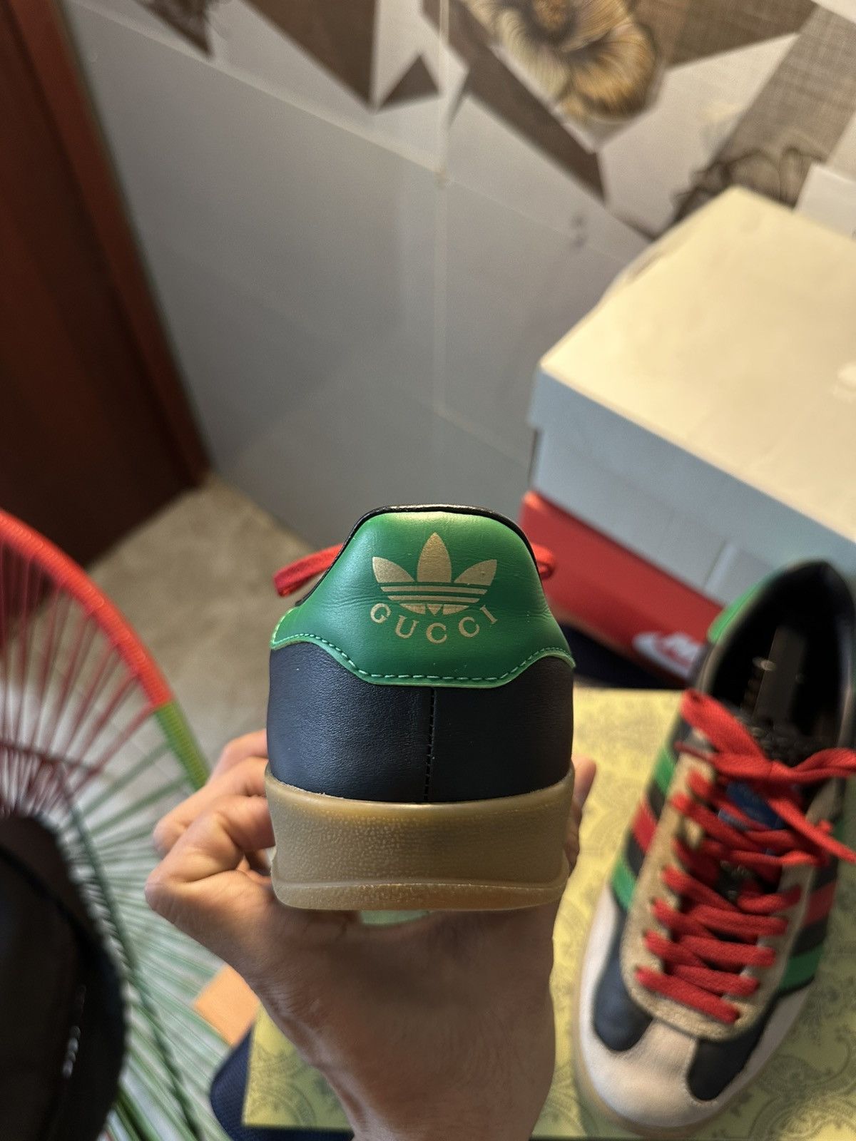 Adidas × Gucci AUTHENTIC Men’s Gucci Gazelle Size US 7.5 / EU 40-41 - 4 Thumbnail