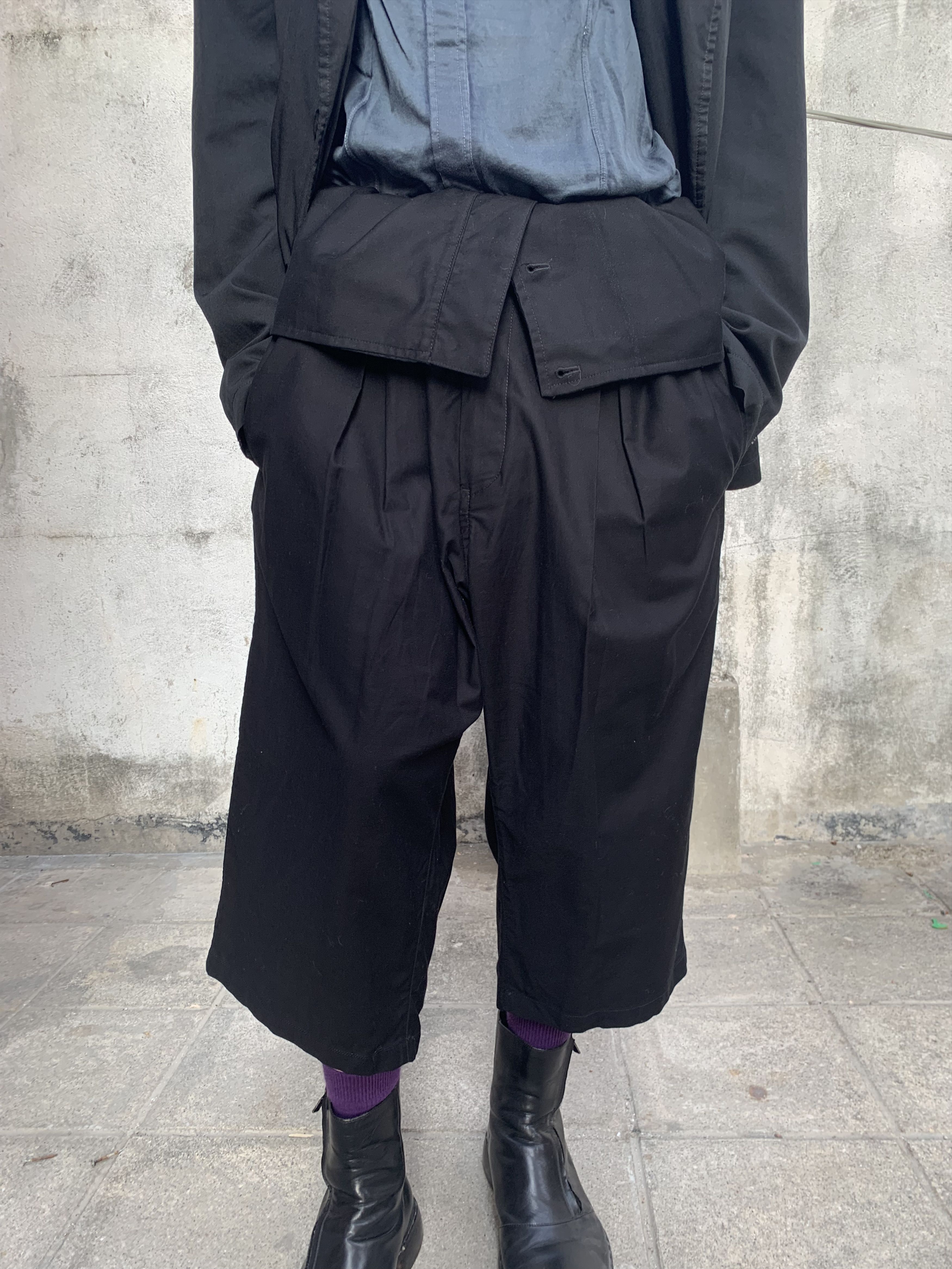 Yohji Yamamoto Yohji Yamamoto Pour Homme Hi-Waist Cropper Pants Size US 32 / EU 48 - 7 Thumbnail
