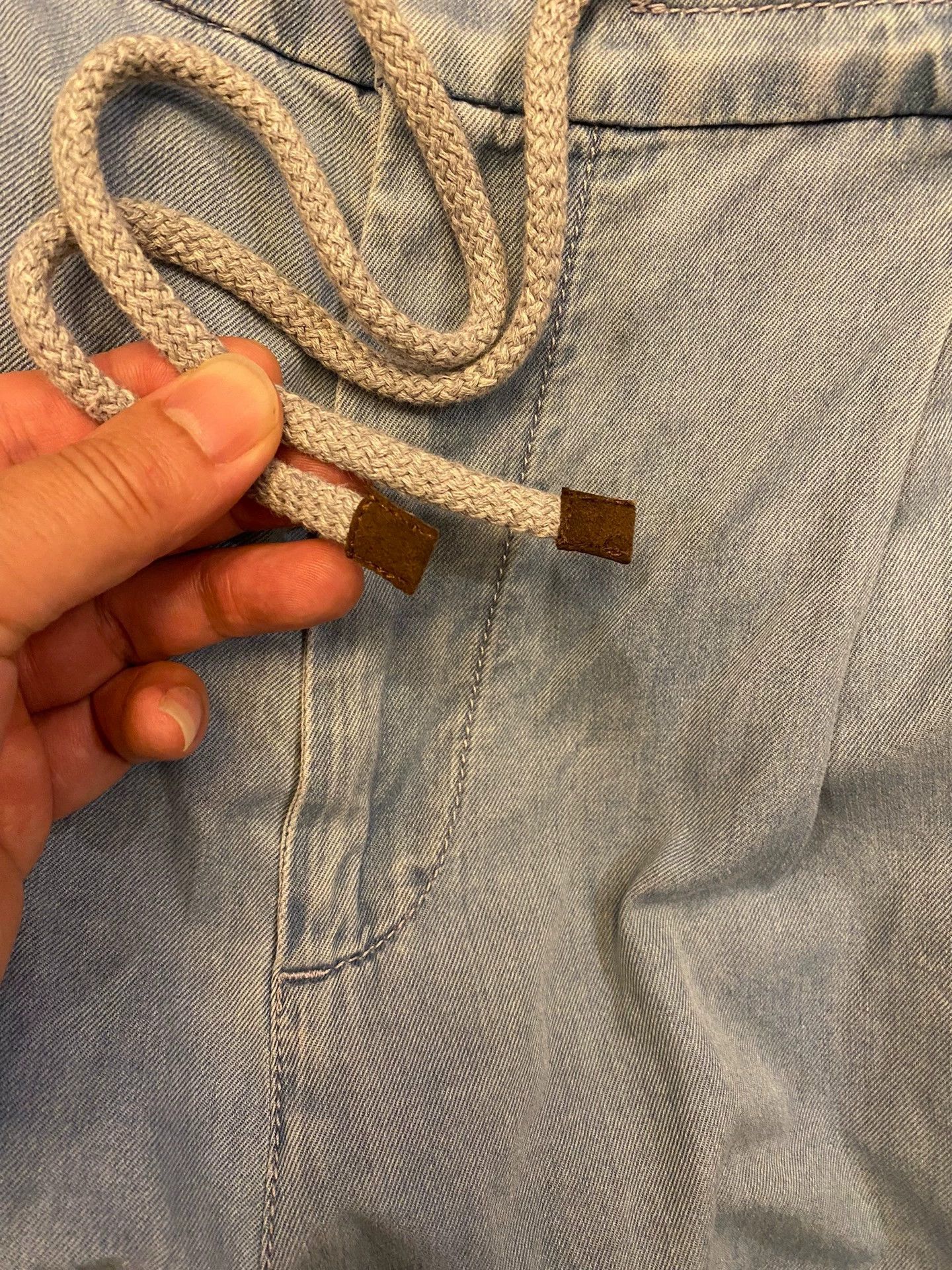 Brunello Cucinelli BRUNELLO CUCINELLI Denim Bermuda Work Shorts Size 50 Size US 34 / EU 50 - 4 Thumbnail