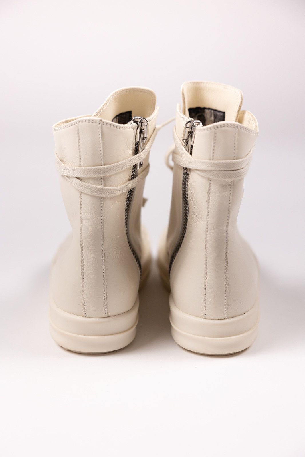 Rick Owens × Rick Owens Drkshdw Rick Owens DRKSHDW Leather High Top Sneakers Size US 5 / IT 35 - 6 Thumbnail