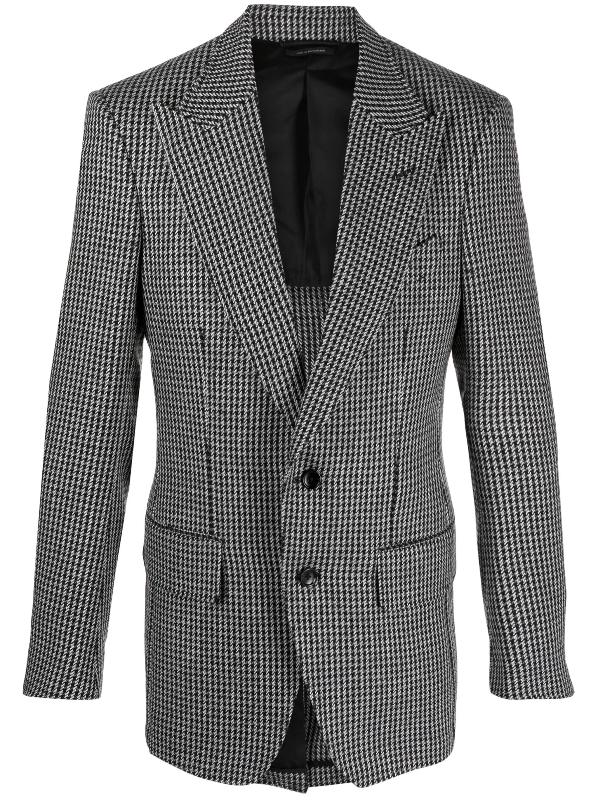 Tom Ford o1w1db10125 JAAPL1 Atticus Jacket in White Black Size US M / EU 48-50 / 2 - 1 Thumbnail