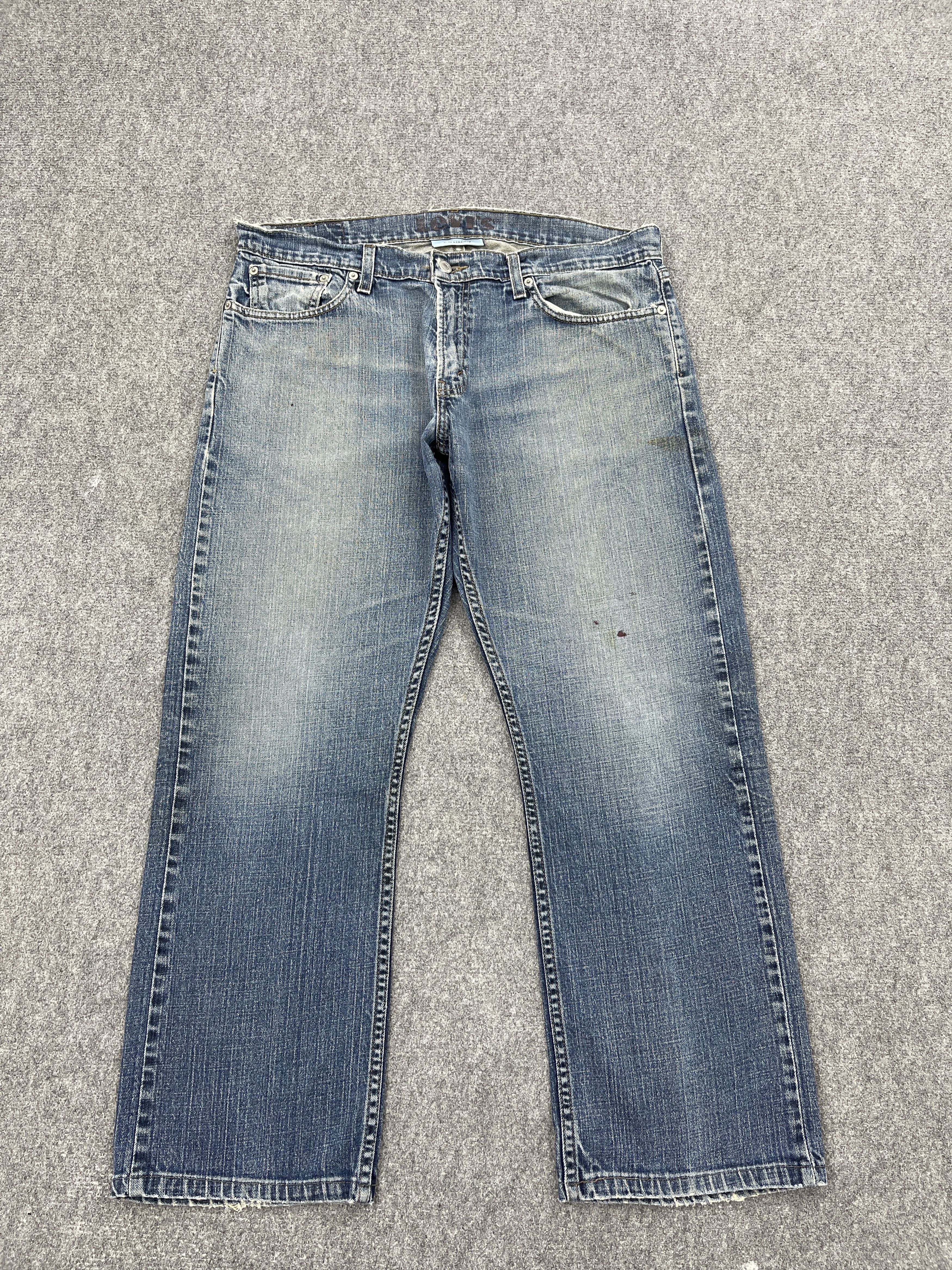 Levi's Faded Blue Vintage Levi's 514 Slim Straight Jeans DP2549 Size US 35 - 1 Thumbnail