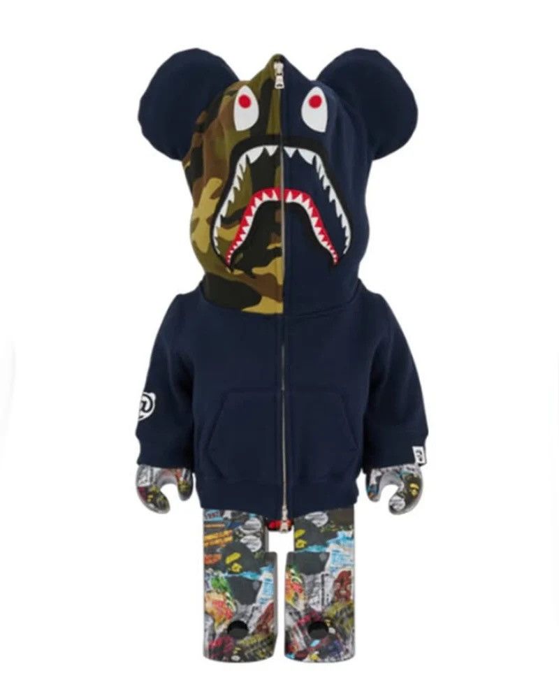 Bape Bape Camo Shark 400% and 100% Bearbrick Size ONE SIZE - 2 Thumbnail