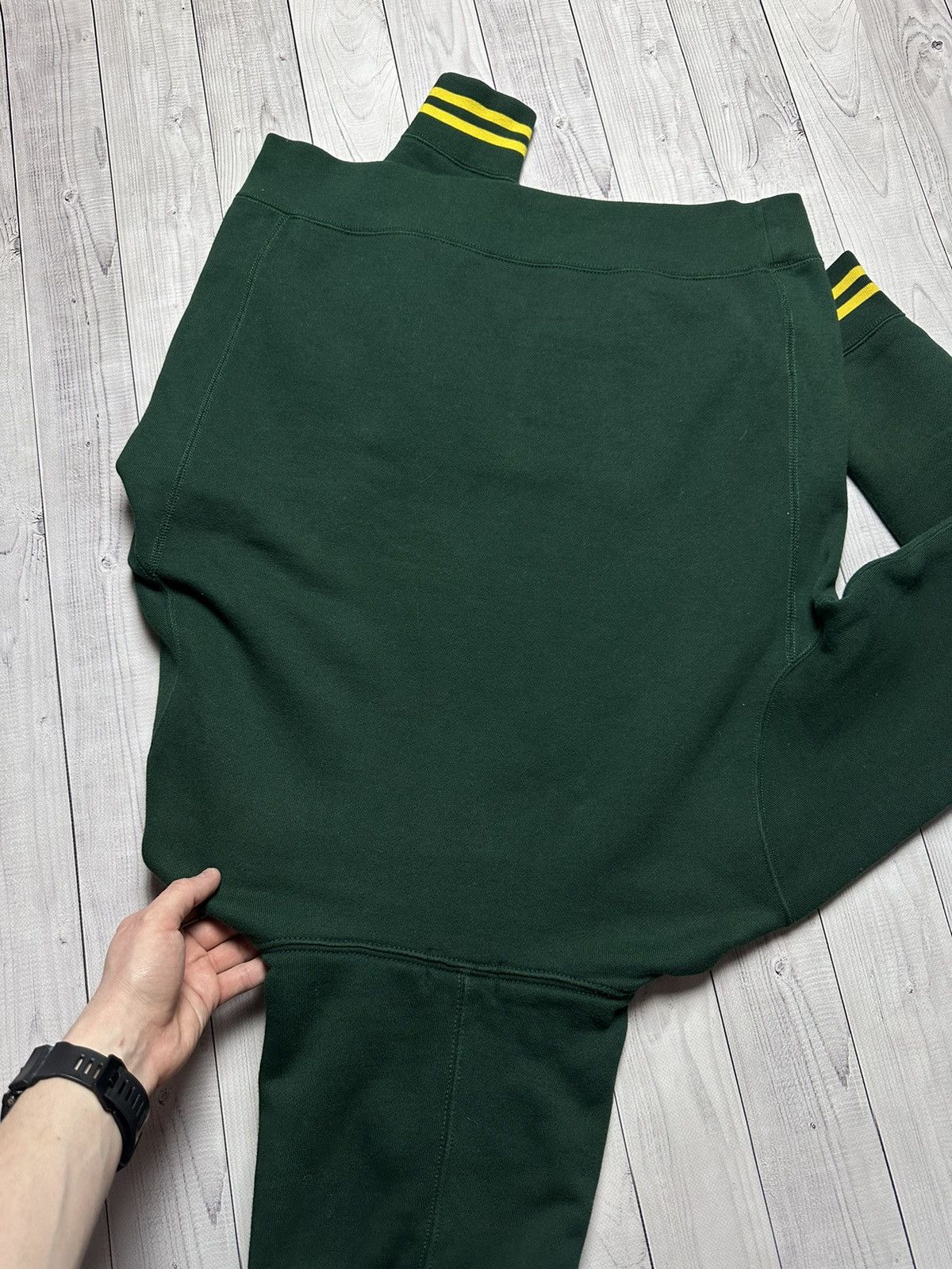 Vintage Vintage polo Ralph Lauren green hoodie big logo size M Size US M / EU 48-50 / 2 - 6 Thumbnail