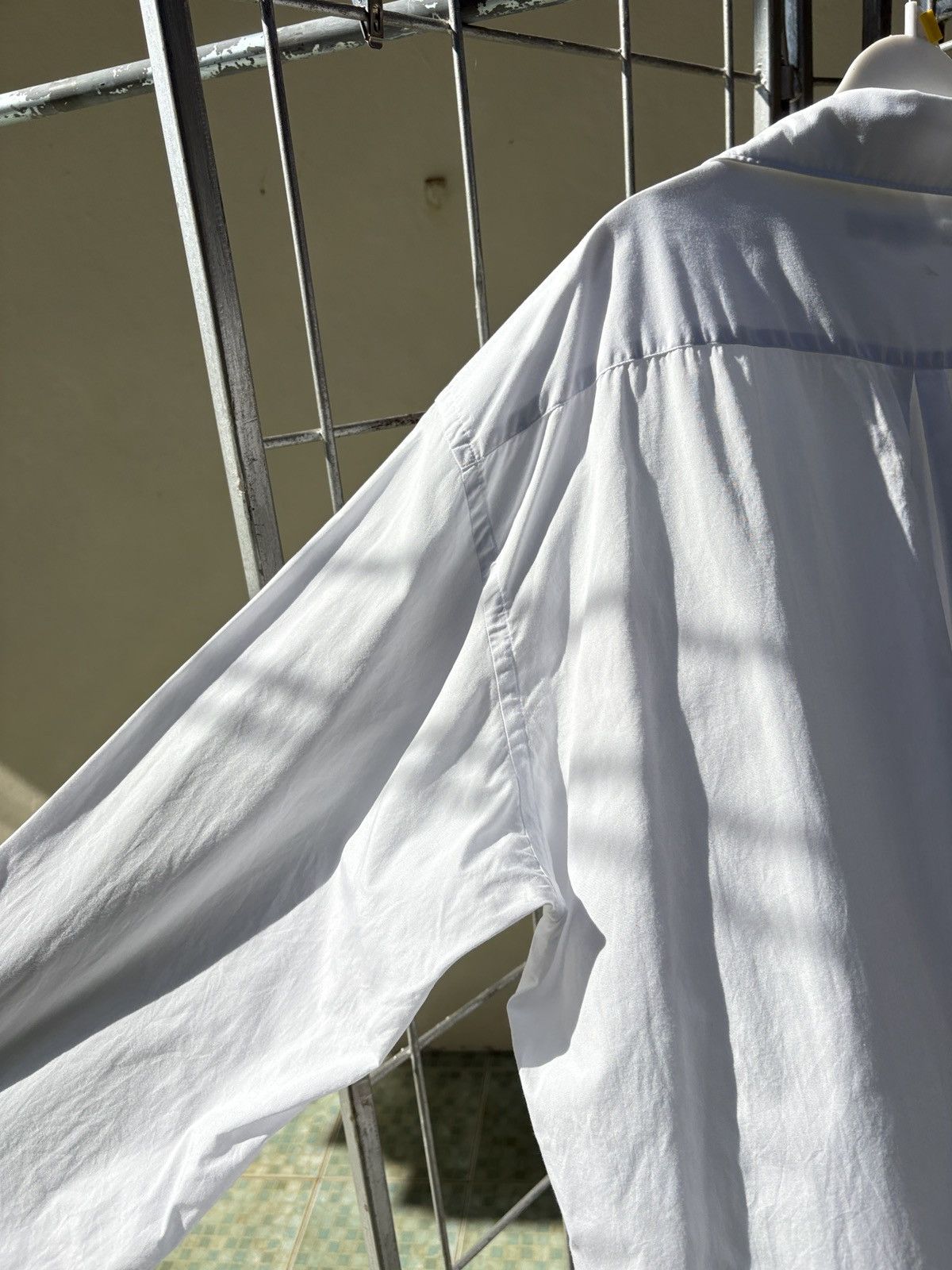 Junya Watanabe Junya Watanabe white oversized shirt dress vents at sleeves Size M / US 6-8 / IT 42-44 - 10 Thumbnail
