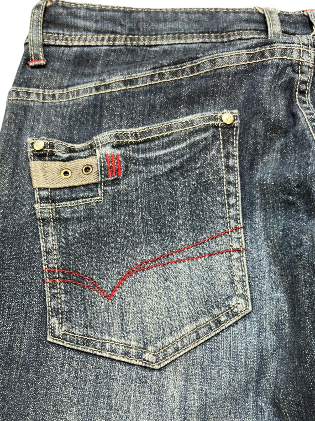Baracuta Vintage Barassi Baggy Sashiko Style Distressed Denim Size US 32 / EU 48 - 6 Thumbnail