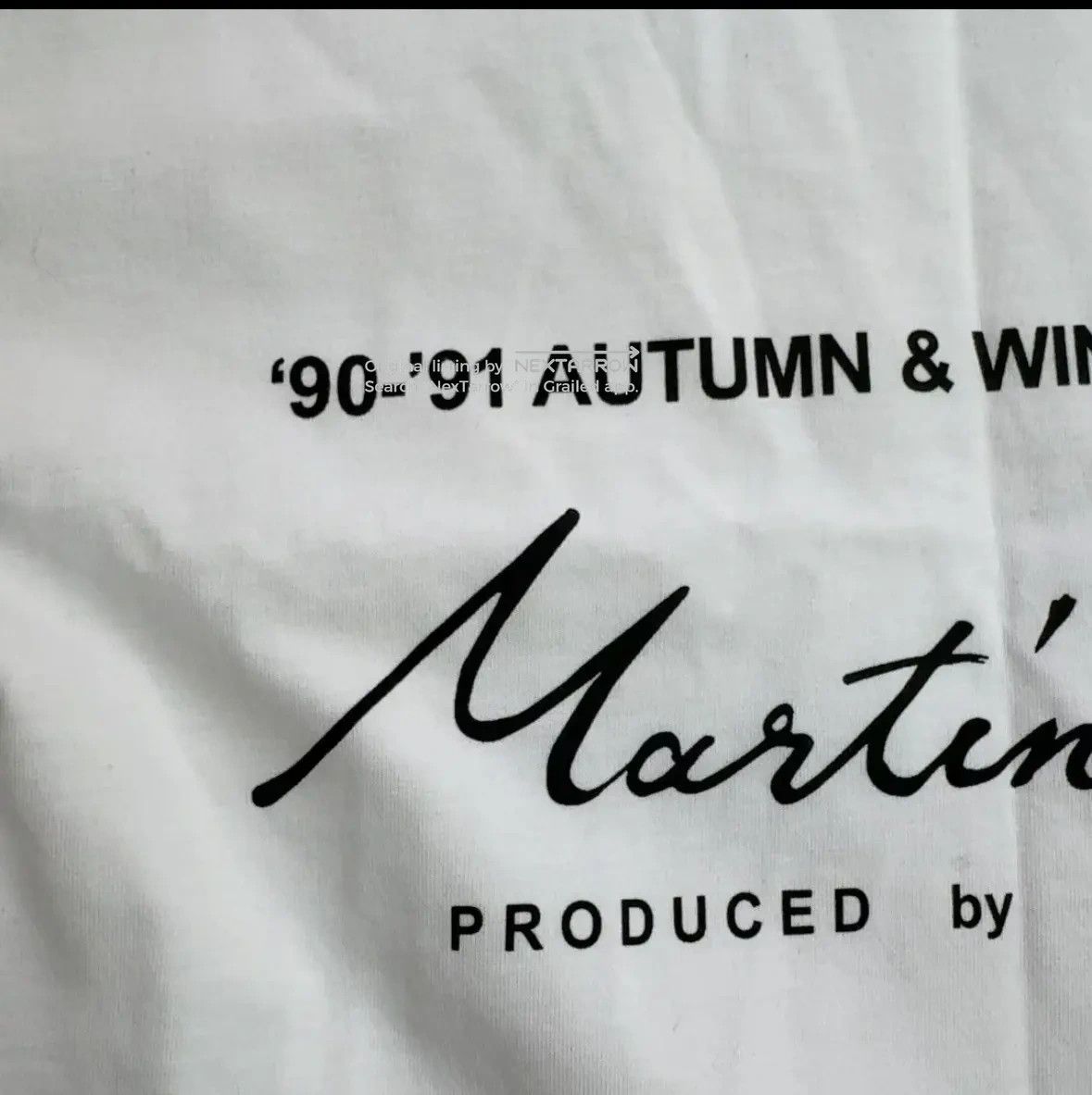 Martine Rose White Logo Tee M Xmmm82608, Men's — image 3 of 6