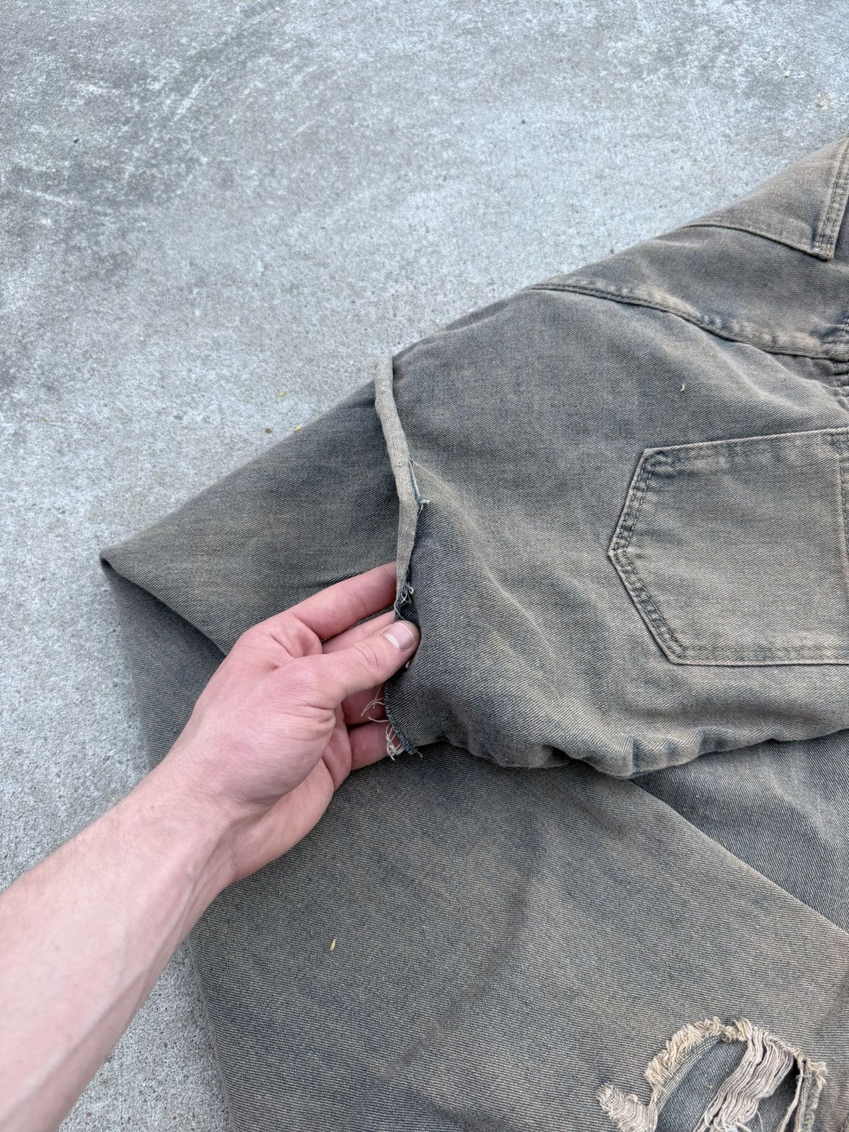 Other Vintage Y2K avantgarde streetwear wide buggy track jeans Size US 34 / EU 50 - 9 Thumbnail