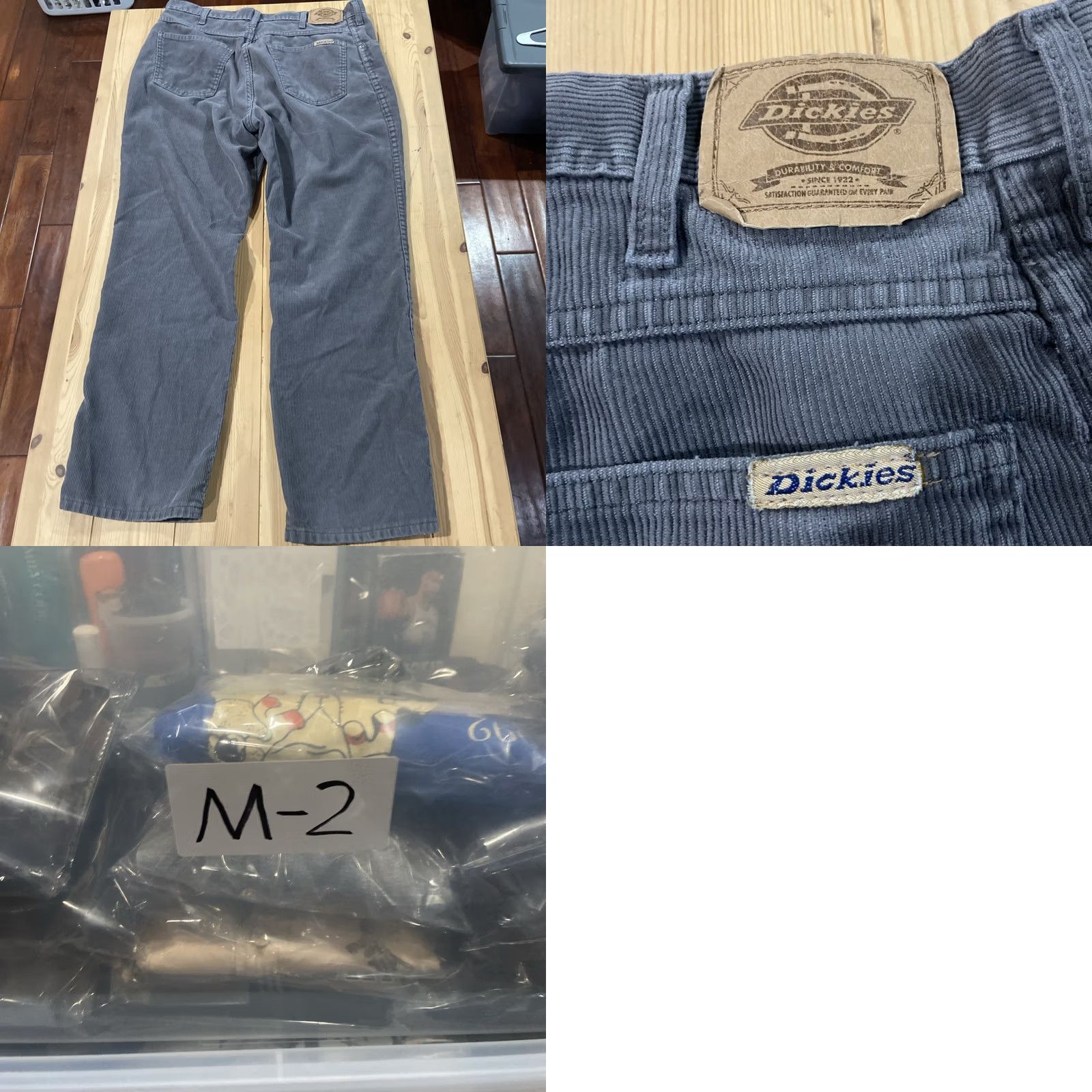 Dickies VINTAGE Dickies Khaki Gray Corduroy Pants 36x30 Men Straight 5-Pocket Denim Skater 80s 90s Grunge Outdoor Clothing Mens Size US 36 / EU 52 - 8 Thumbnail