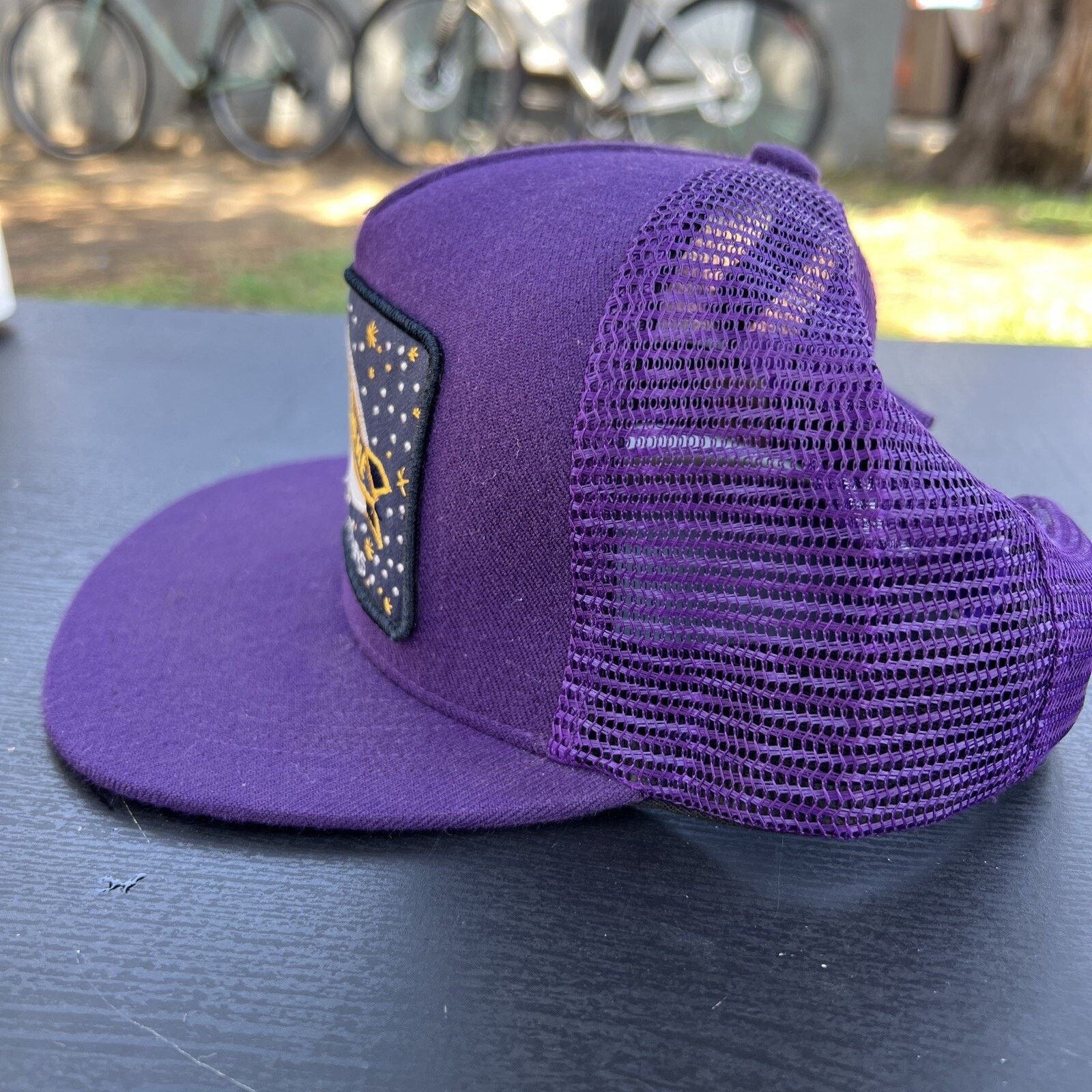 Supreme Supreme Purple Blimp World Is Yours Mesh Snapback Hat Size ONE SIZE - 3 Thumbnail