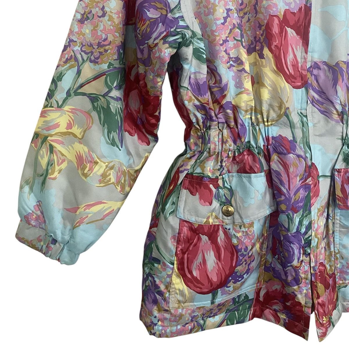 Moschino VINTAGE Moschino Floral Jacket Size S / US 4 / IT 40 - 5 Thumbnail