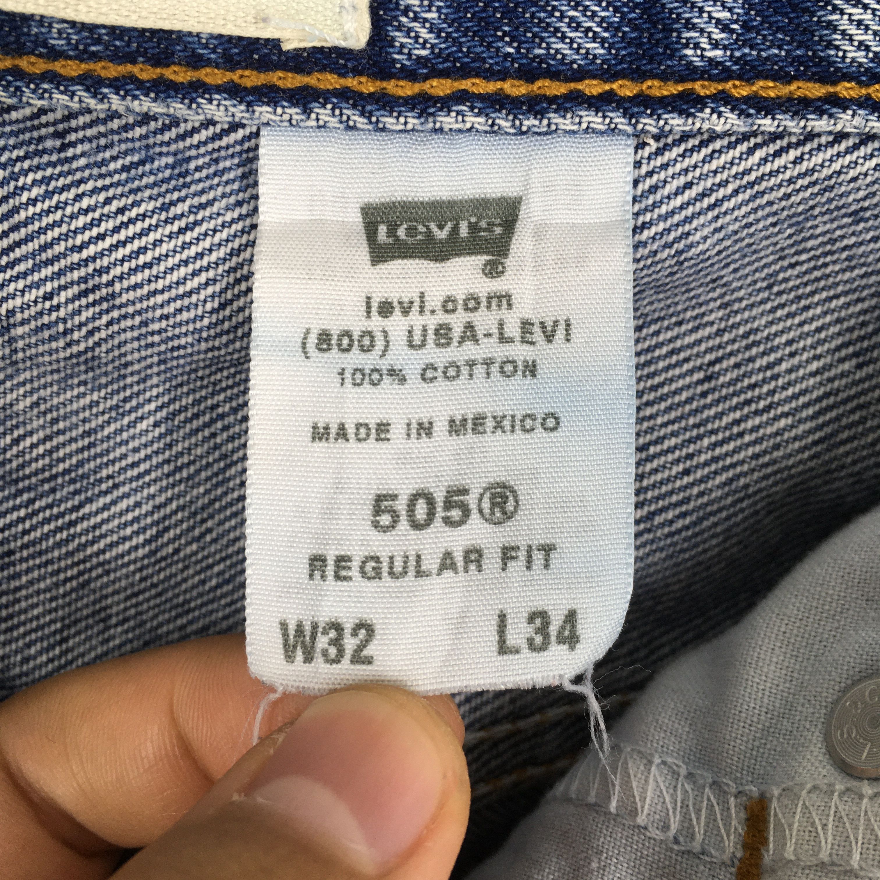 Levi's Size 30x32 Vintage 90s Levi's 505 Faded Blue Jeans S1802 Size US 30 / EU 46 - 9 Thumbnail