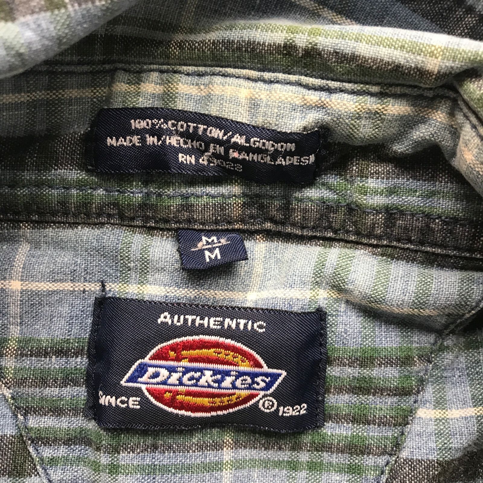 Dickies VTG Dickies Authentic Button Up Shirt Mens Medium M Plaid Size US M / EU 48-50 / 2 - 3 Thumbnail