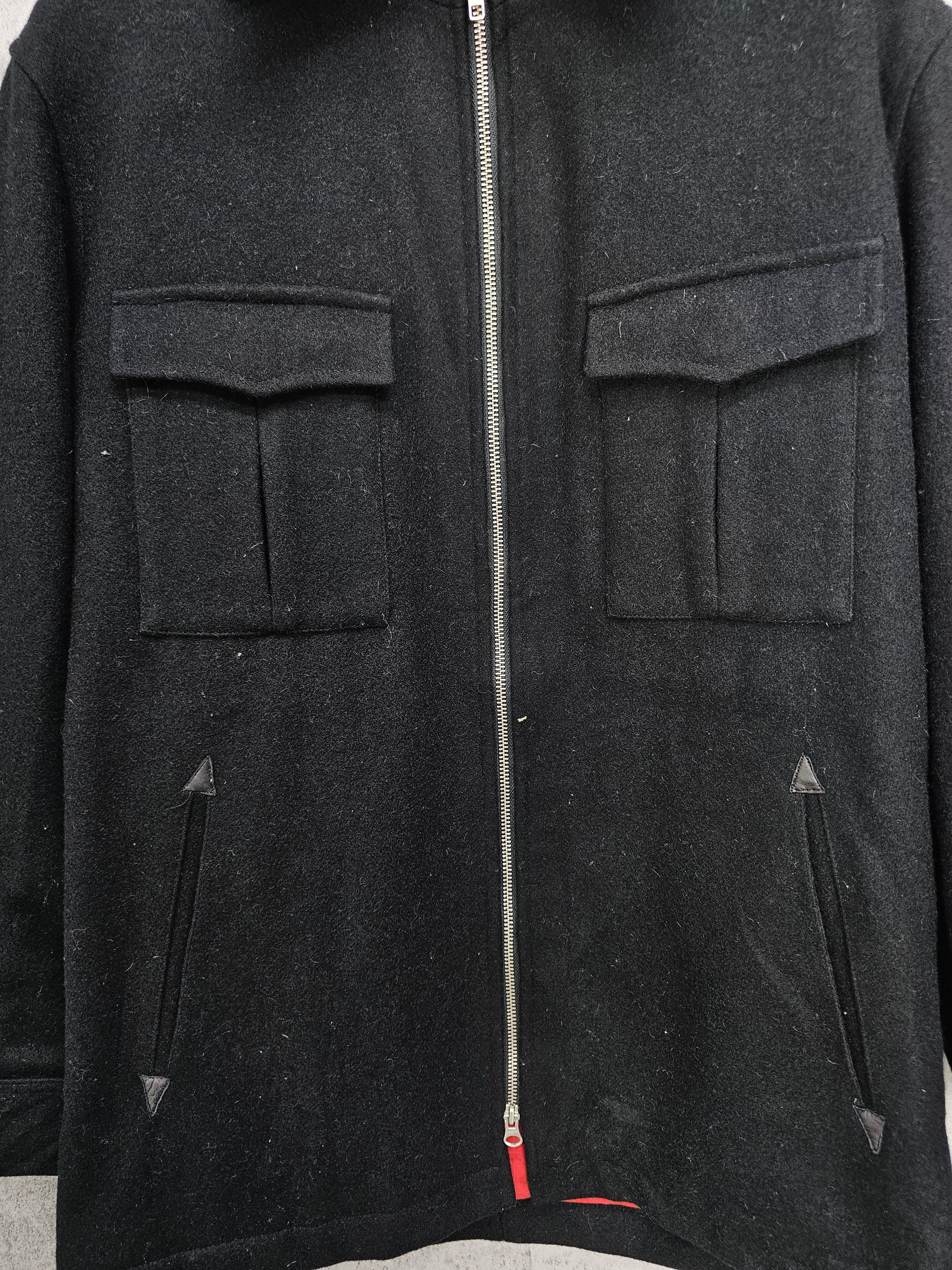 Christophe Lemaire Vintage CHRISTOPHE LEMAIRE Winter Black Wool Jacket J0091 Size US L / EU 52-54 / 3 - 7 Thumbnail