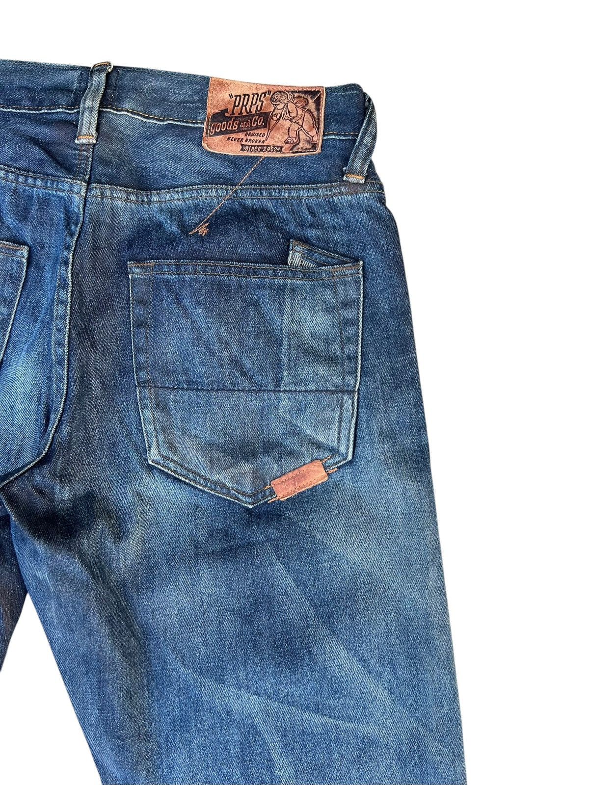 Prps PRPS Barracuda Waxed Denim Slim Jeans Size US 30 / EU 46 - 17 Thumbnail